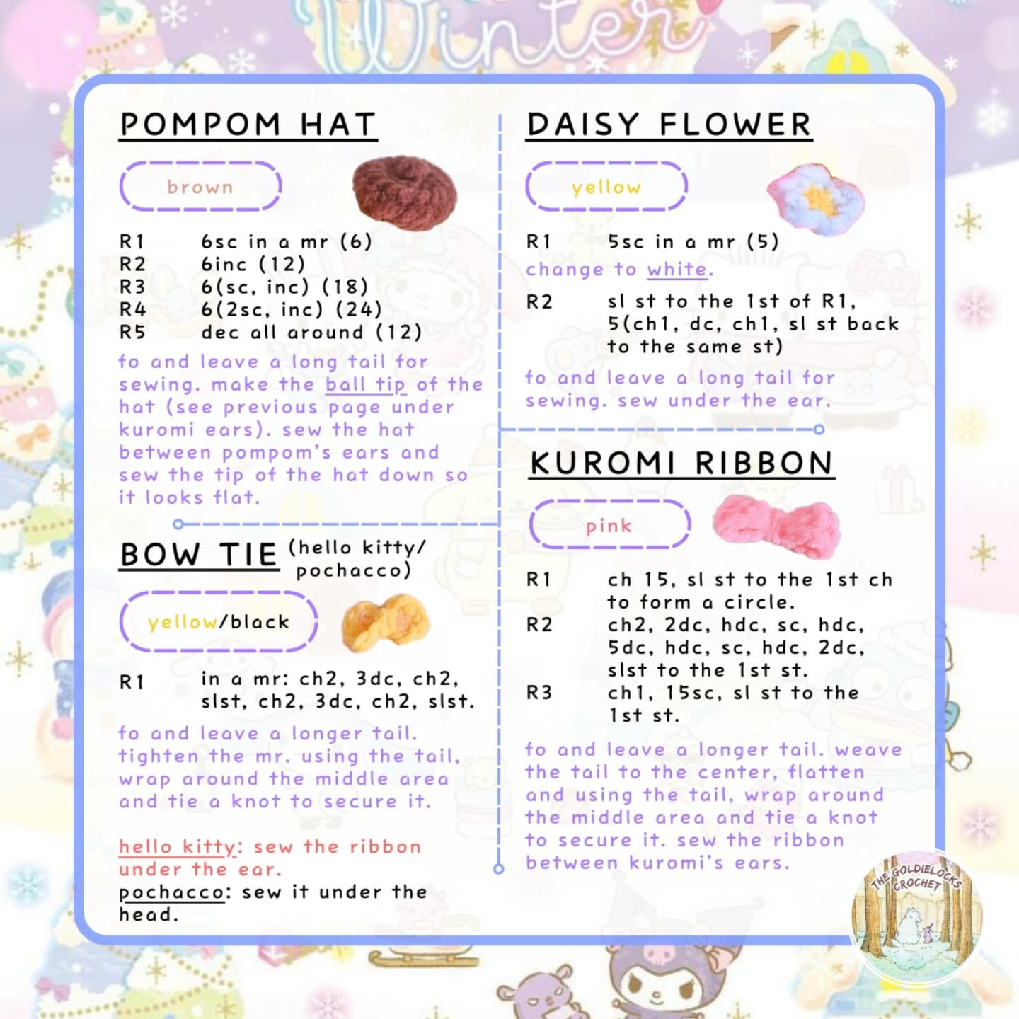 Free Sanrio Twinkles Crochet Pattern!