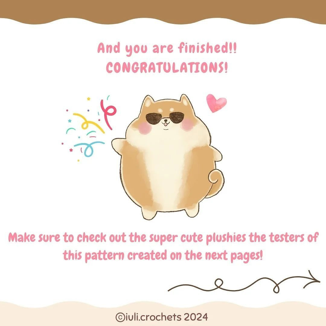 Free Shiba Inu Crochet Pattern for Beginners!