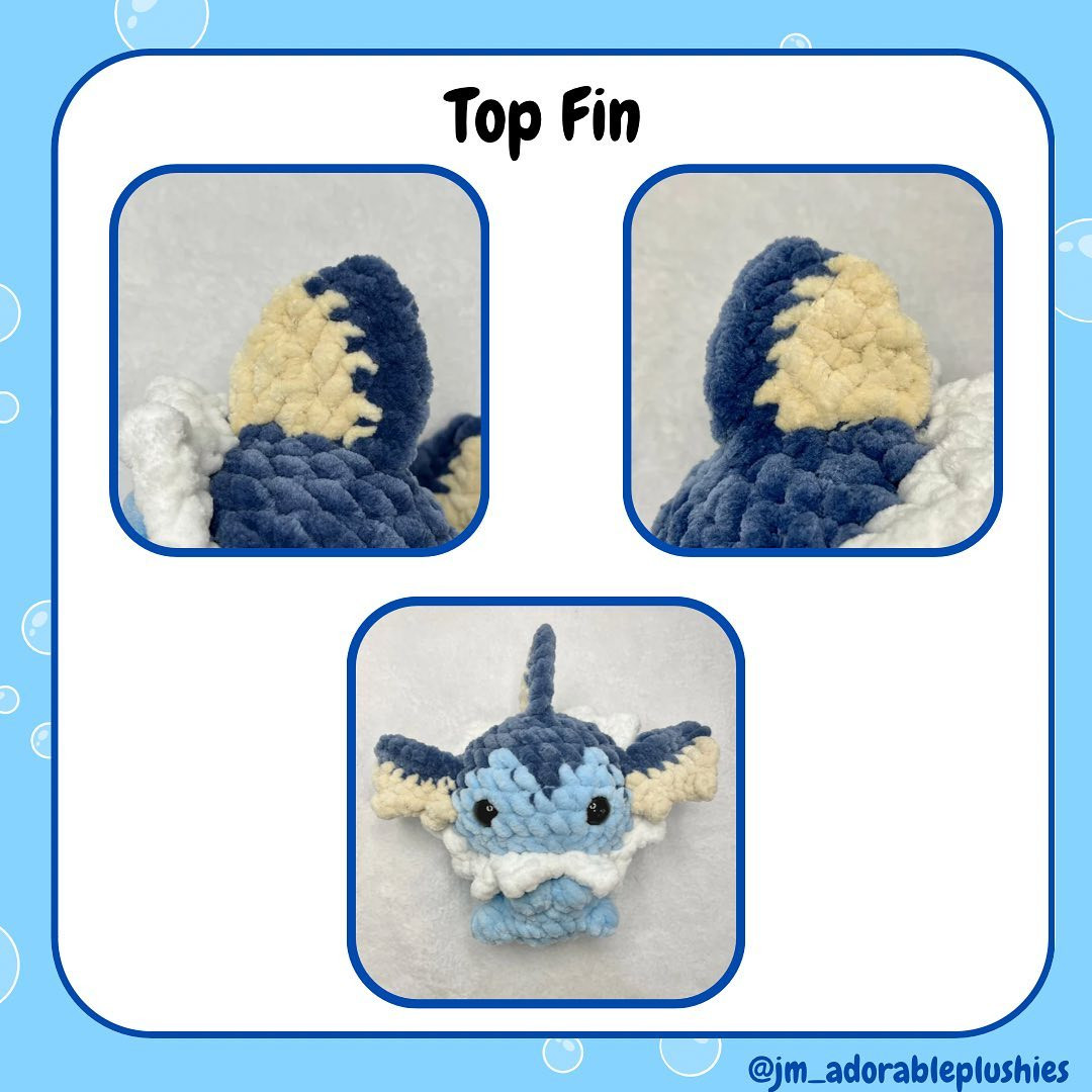 Free Vaporeon Amigurumi Crochet Pattern Part 1