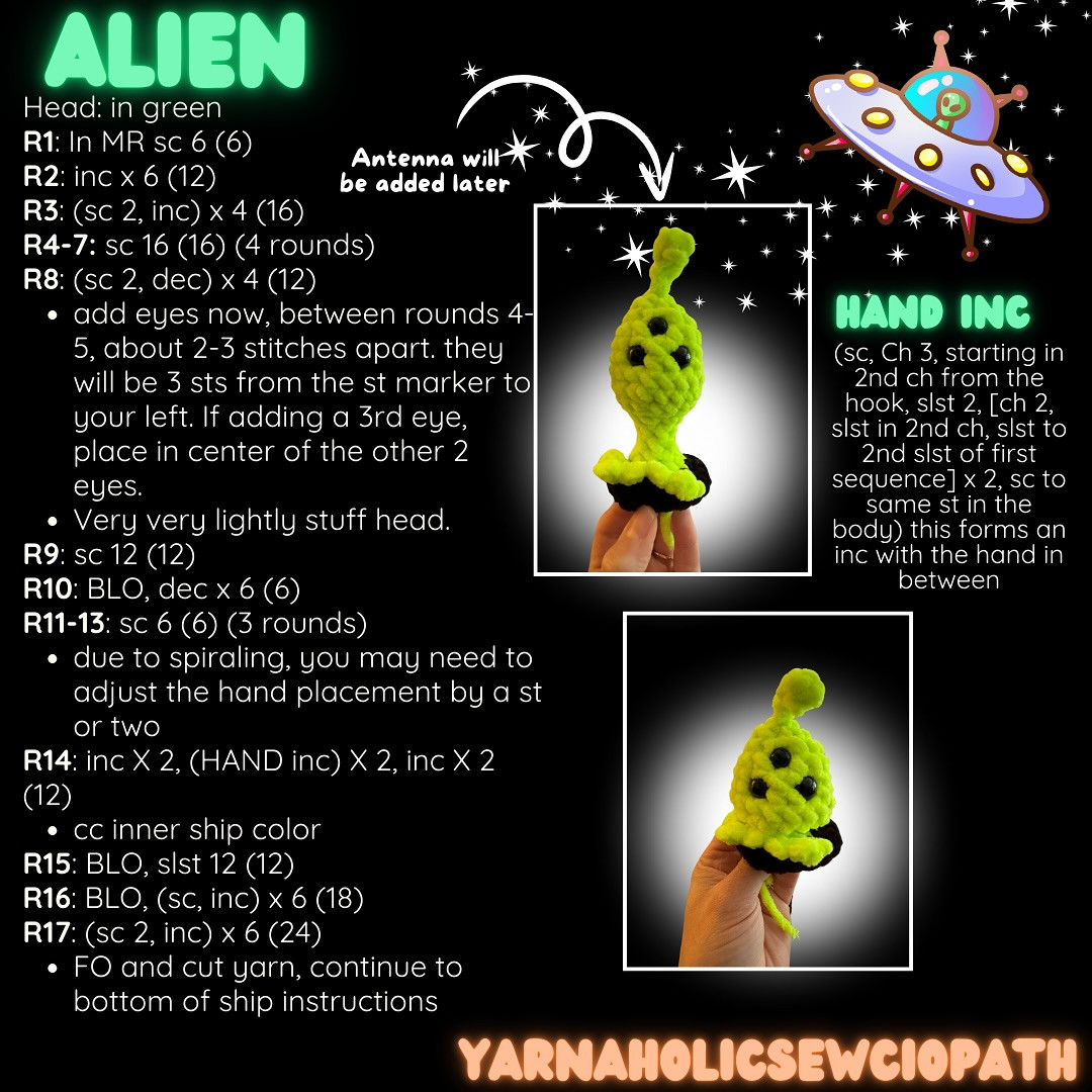 Galactic Pop It Amigurumi Crochet Chart