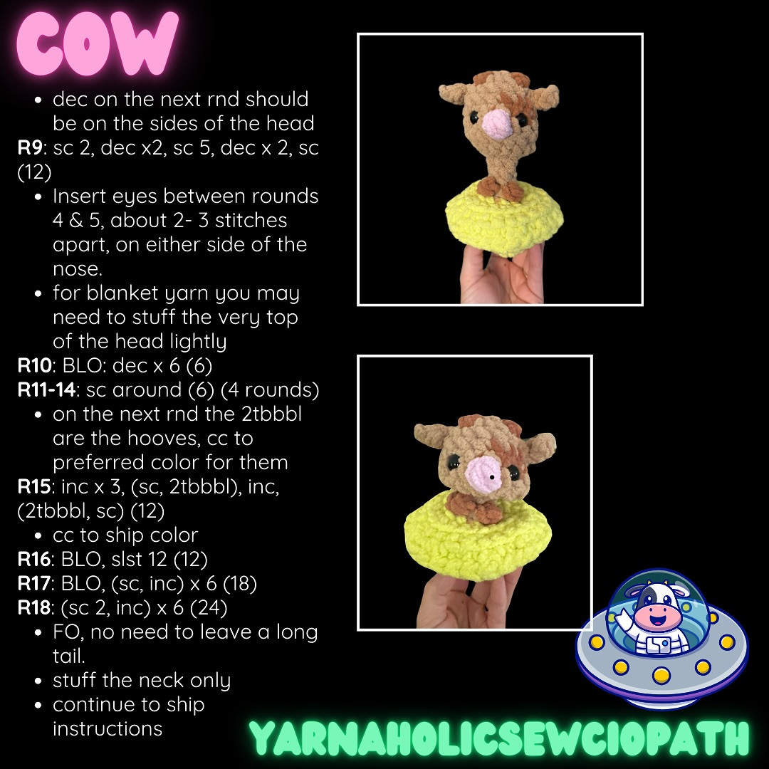 Galactic Pop It Amigurumi Crochet Chart