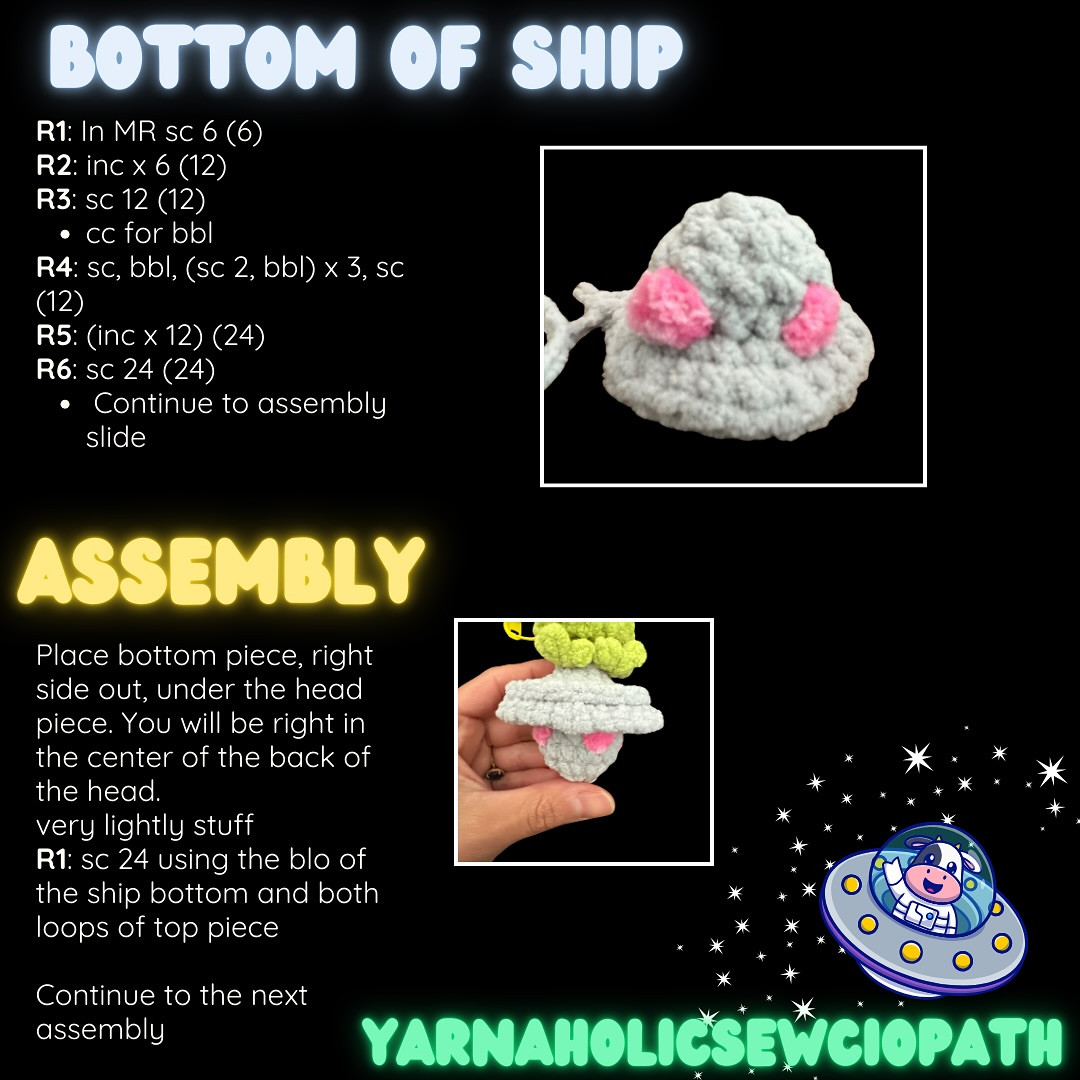 Galactic Pop It Amigurumi Crochet Chart