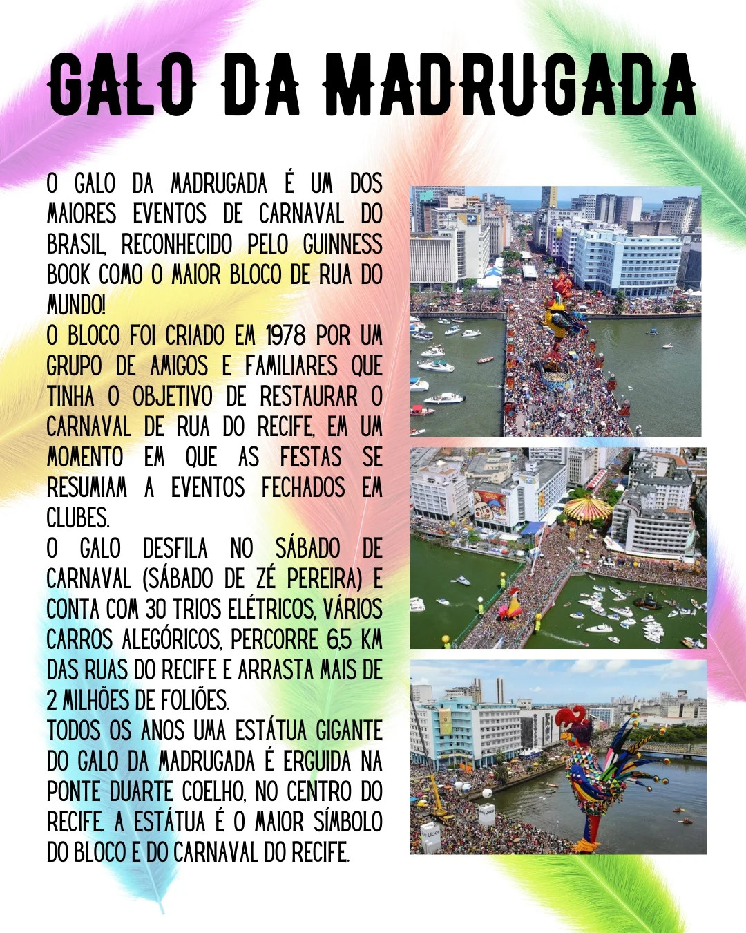 Galo de crochê colorido: Gráfico grátis!