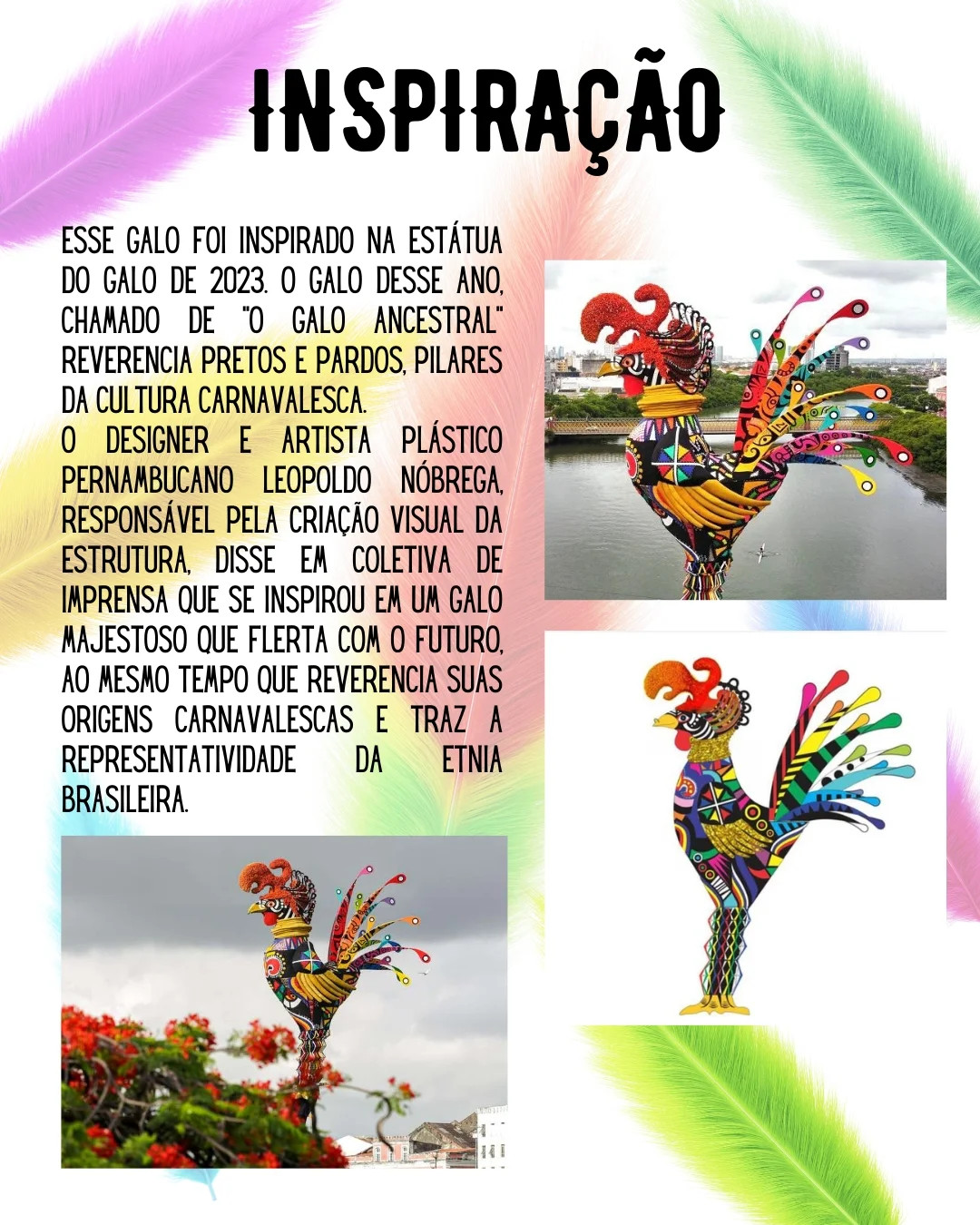 Galo de crochê colorido: Gráfico grátis!