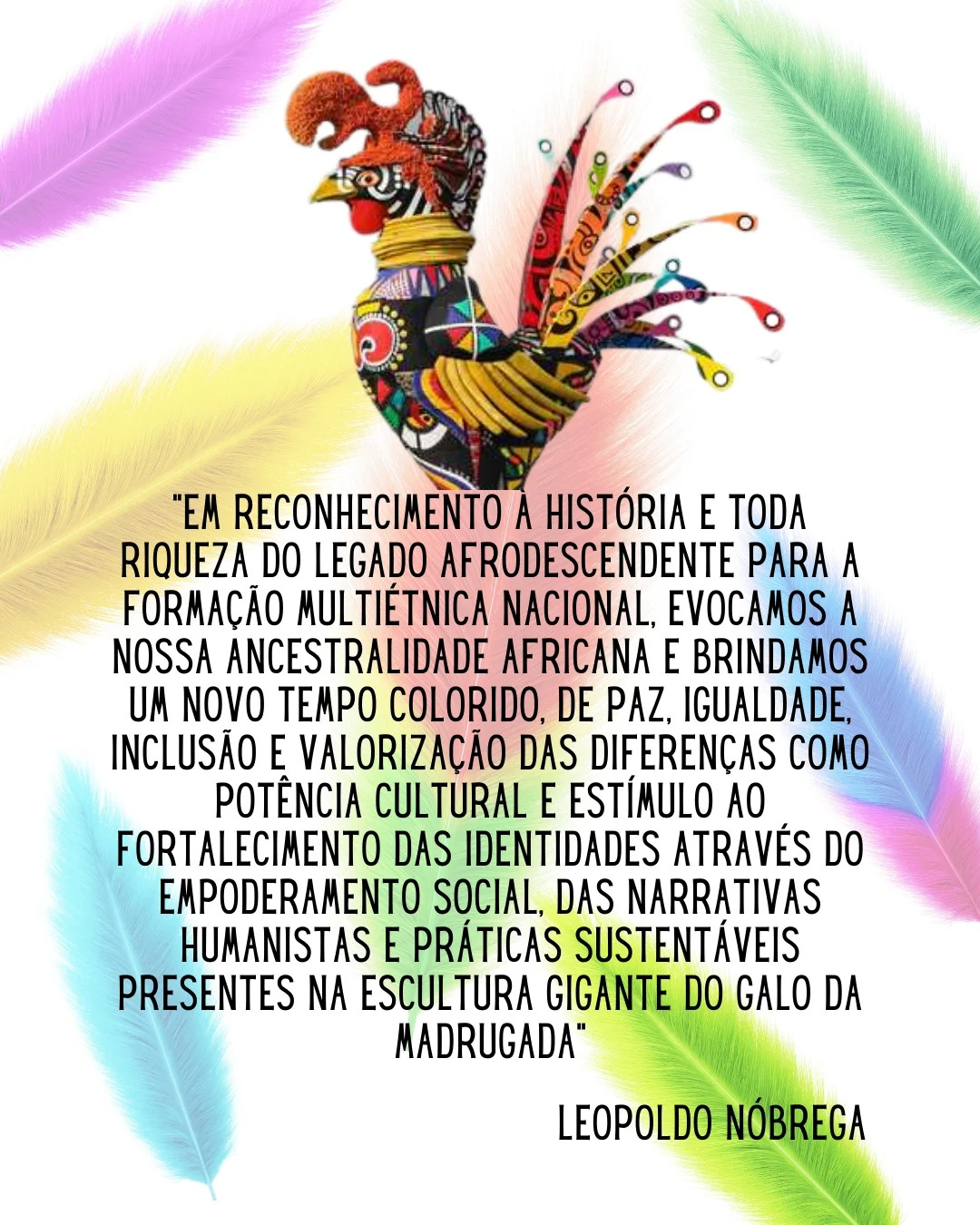 Galo de crochê colorido: Gráfico grátis!