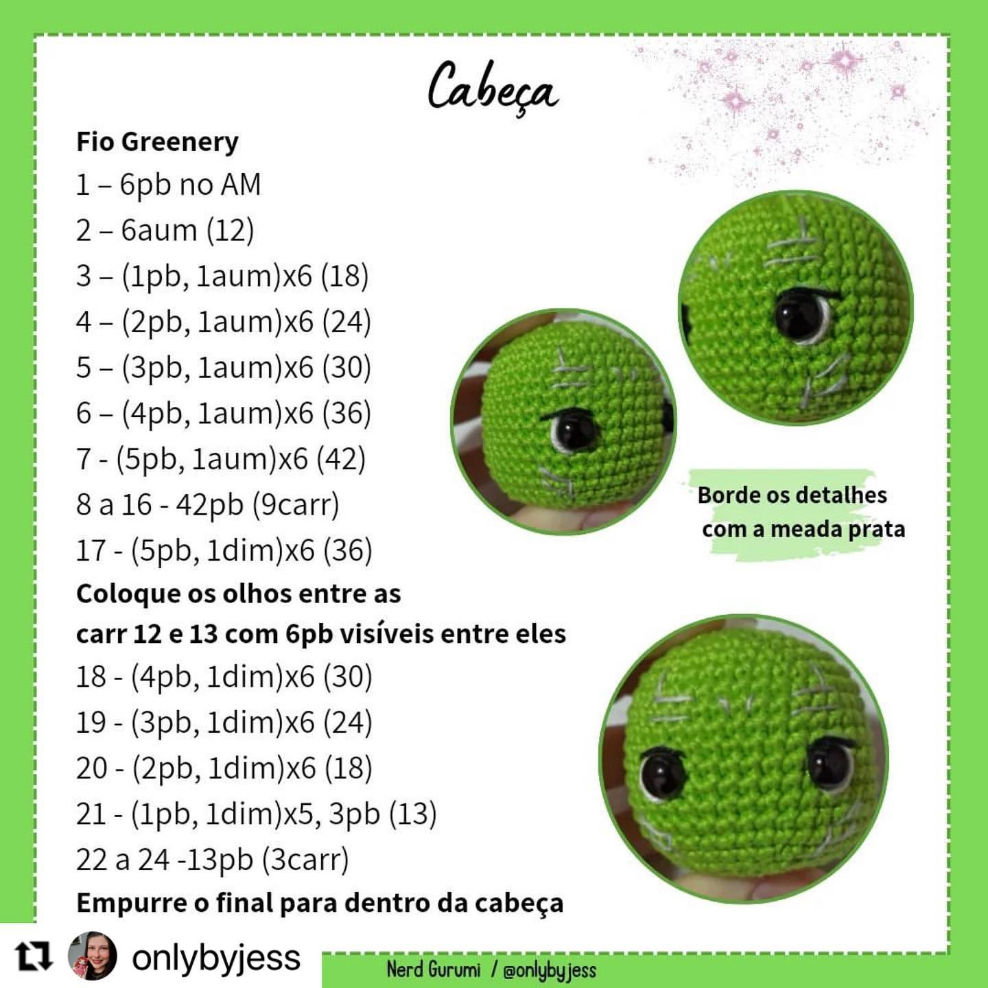 Gamora Amigurumi: Grátis Padrão de Crochê