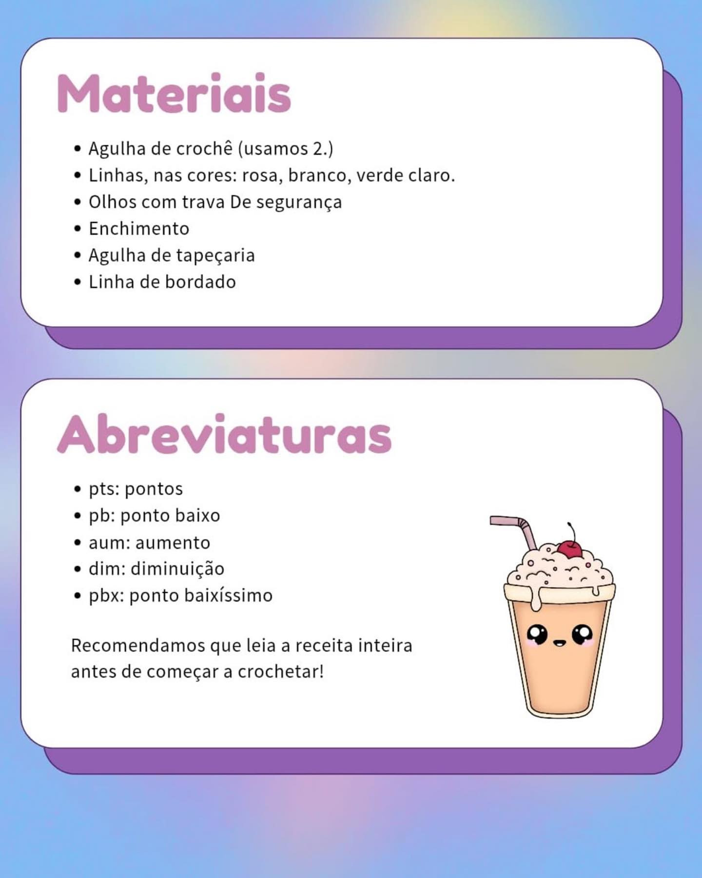 GATO SHAKE: Gráfico de crochê grátis