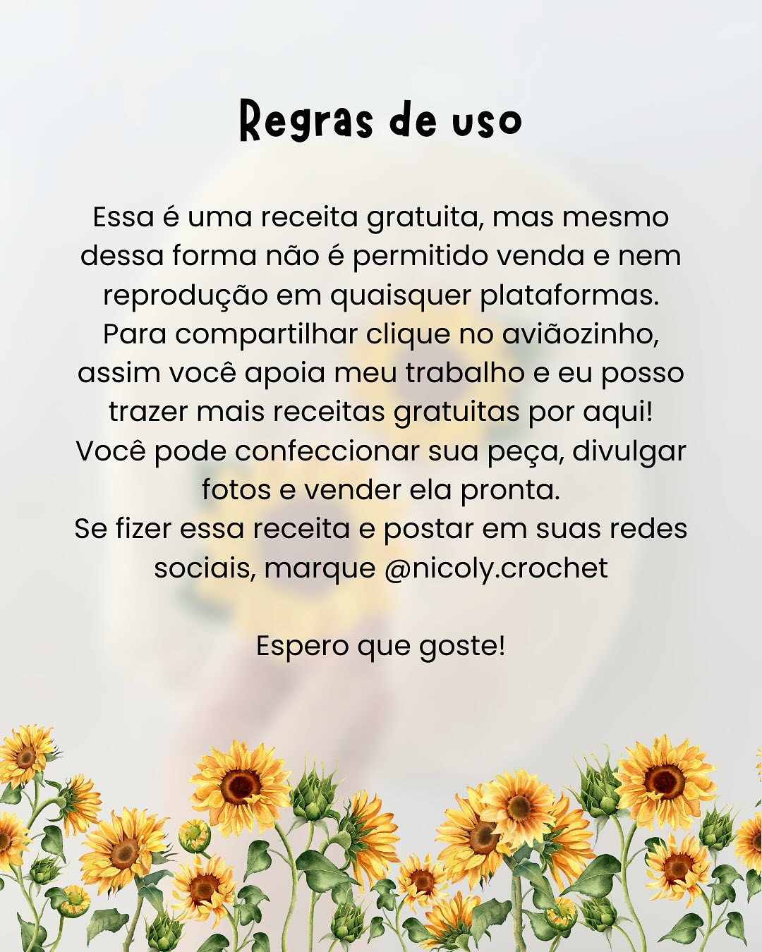 Girassol de crochê: Gráfico gratuito para iniciantes