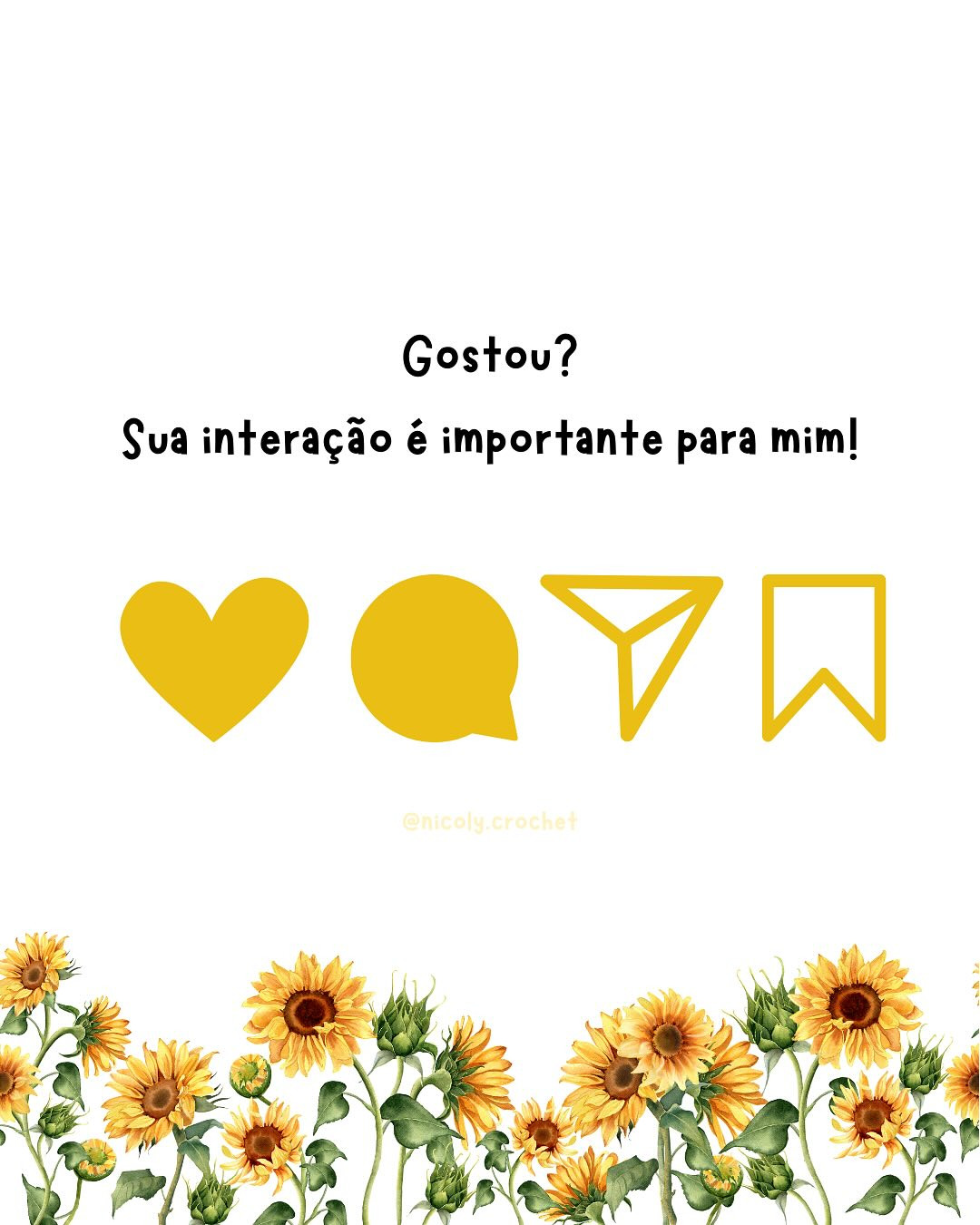 Girassol de crochê: Gráfico gratuito para iniciantes