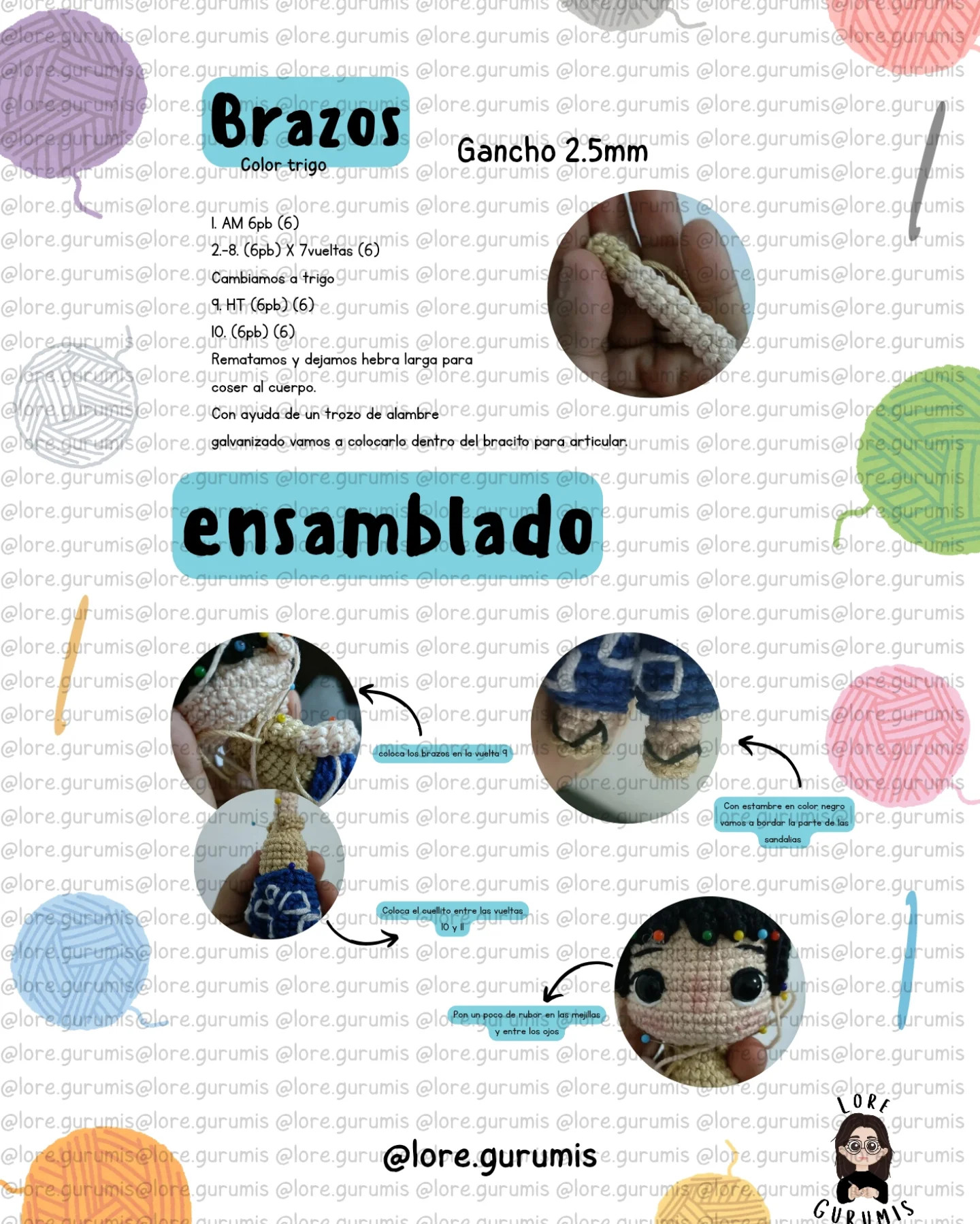 Gráfico Amigurumi de Setsuko de la Tumba de las Luciérnagas