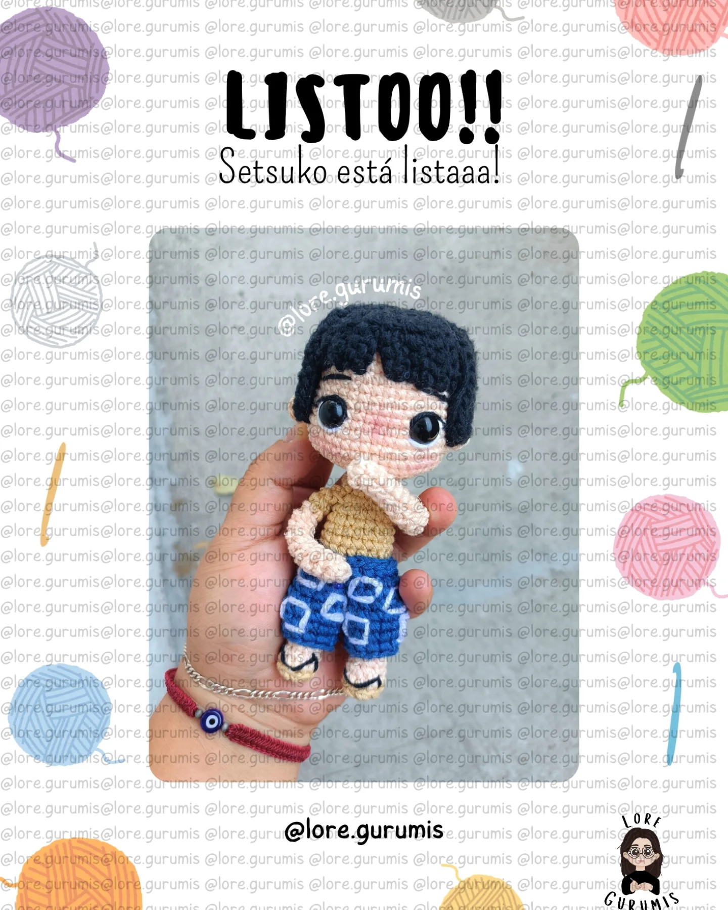 Gráfico Amigurumi de Setsuko de la Tumba de las Luciérnagas