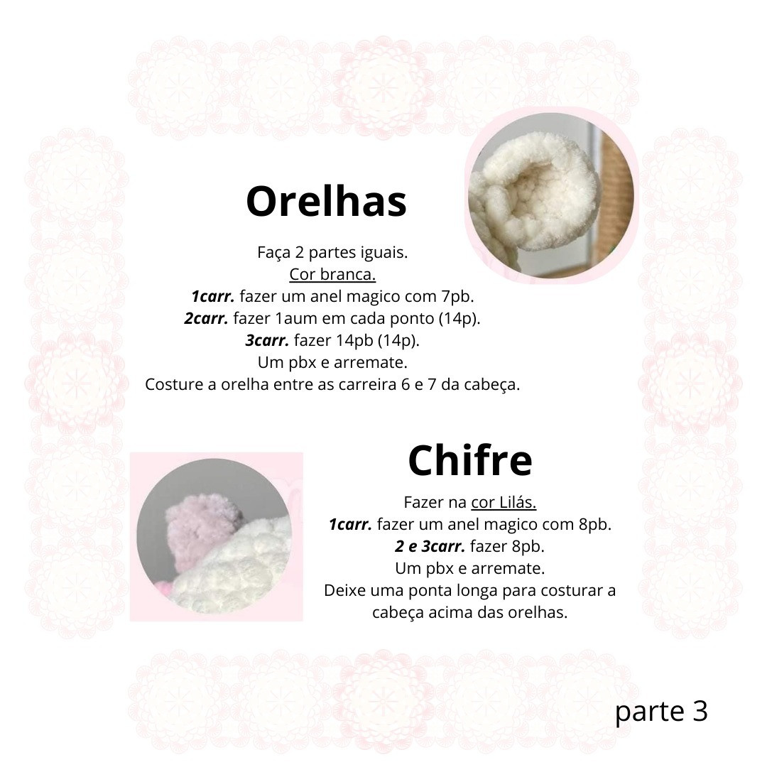 Gráfico Amigurumi: Vaquinha fofinha em crochê!