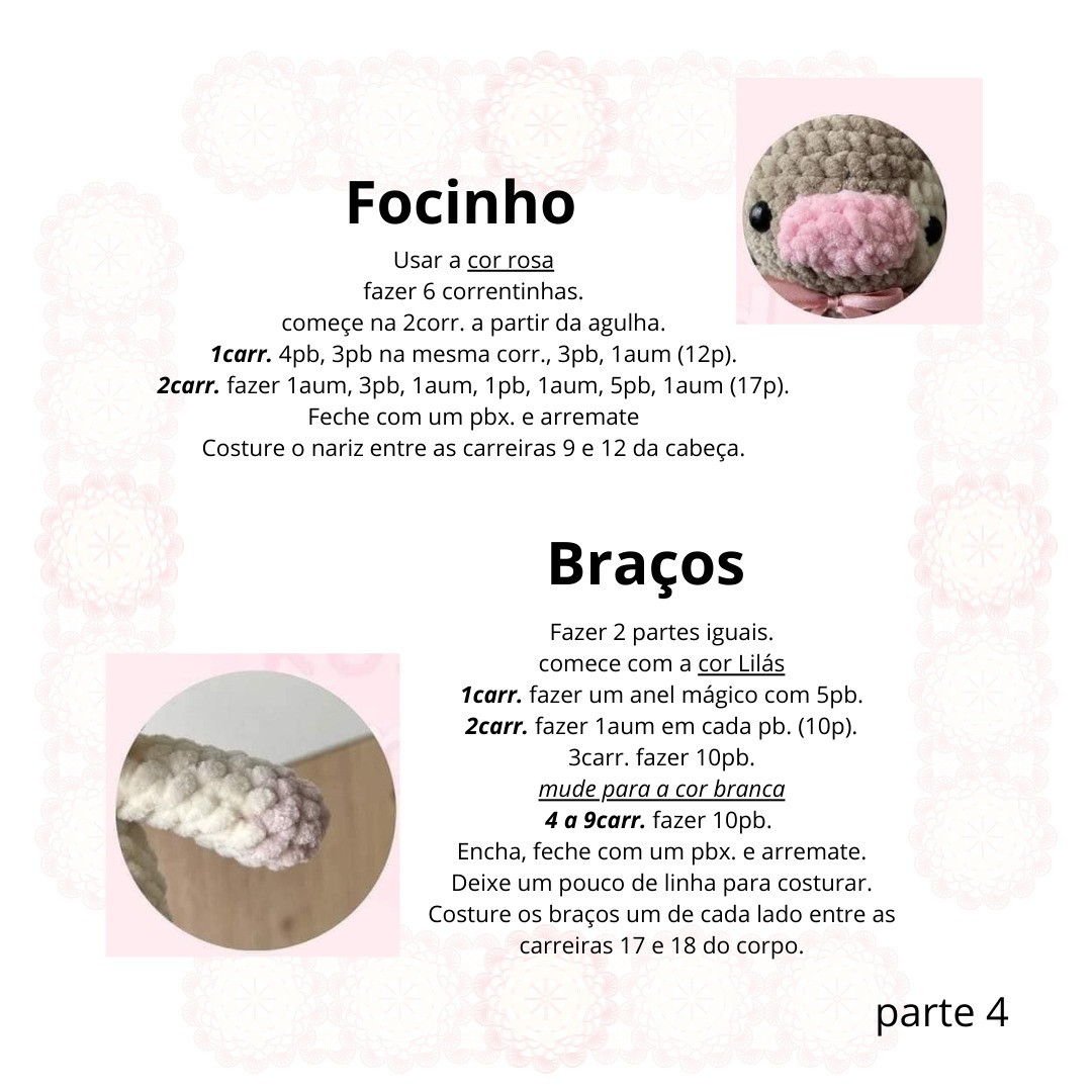 Gráfico Amigurumi: Vaquinha fofinha em crochê!