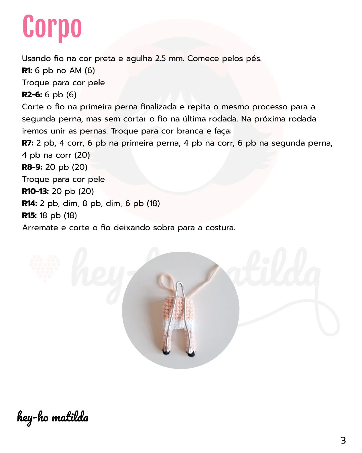 Gráfico de amigurumi Anya: receita gratuita