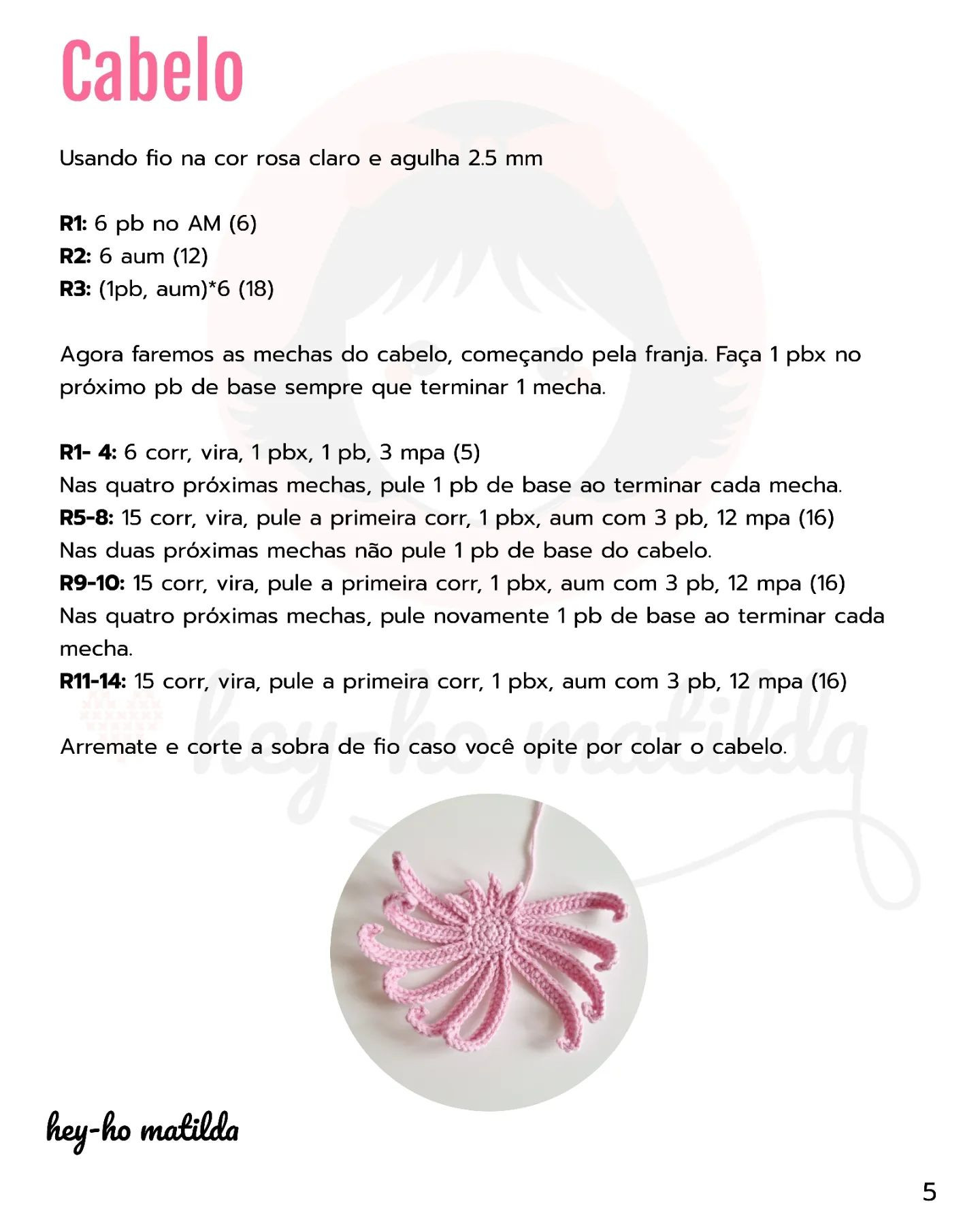 Gráfico de amigurumi Anya: receita gratuita