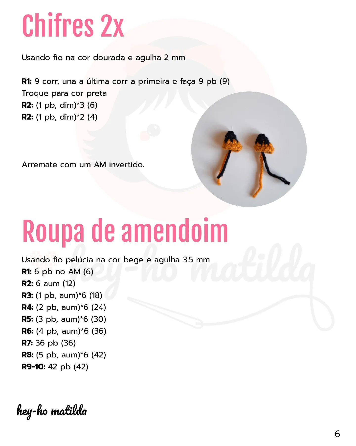 Gráfico de amigurumi Anya: receita gratuita