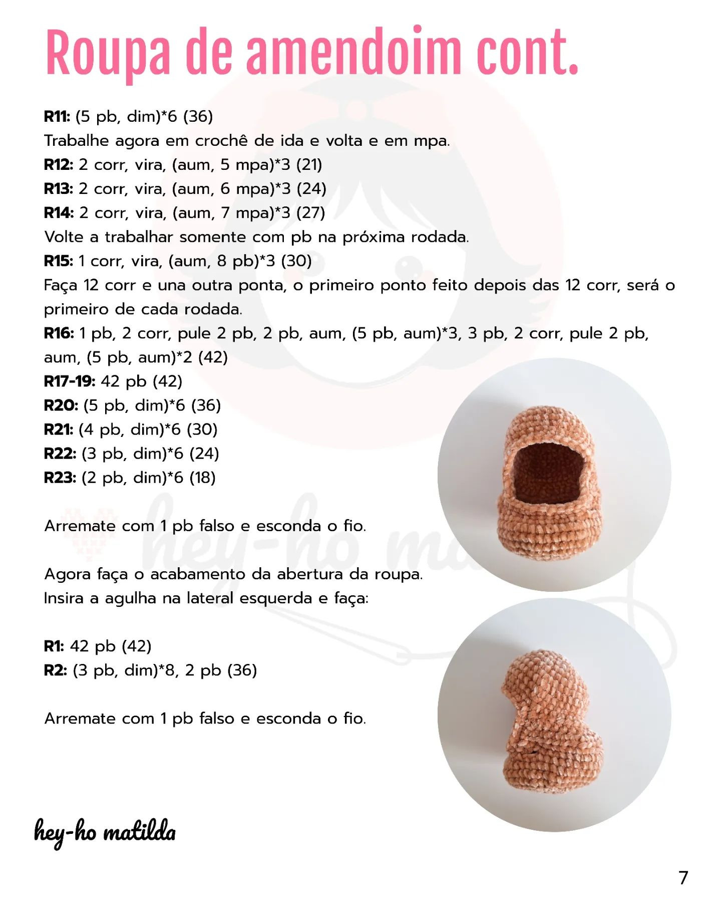 Gráfico de amigurumi Anya: receita gratuita