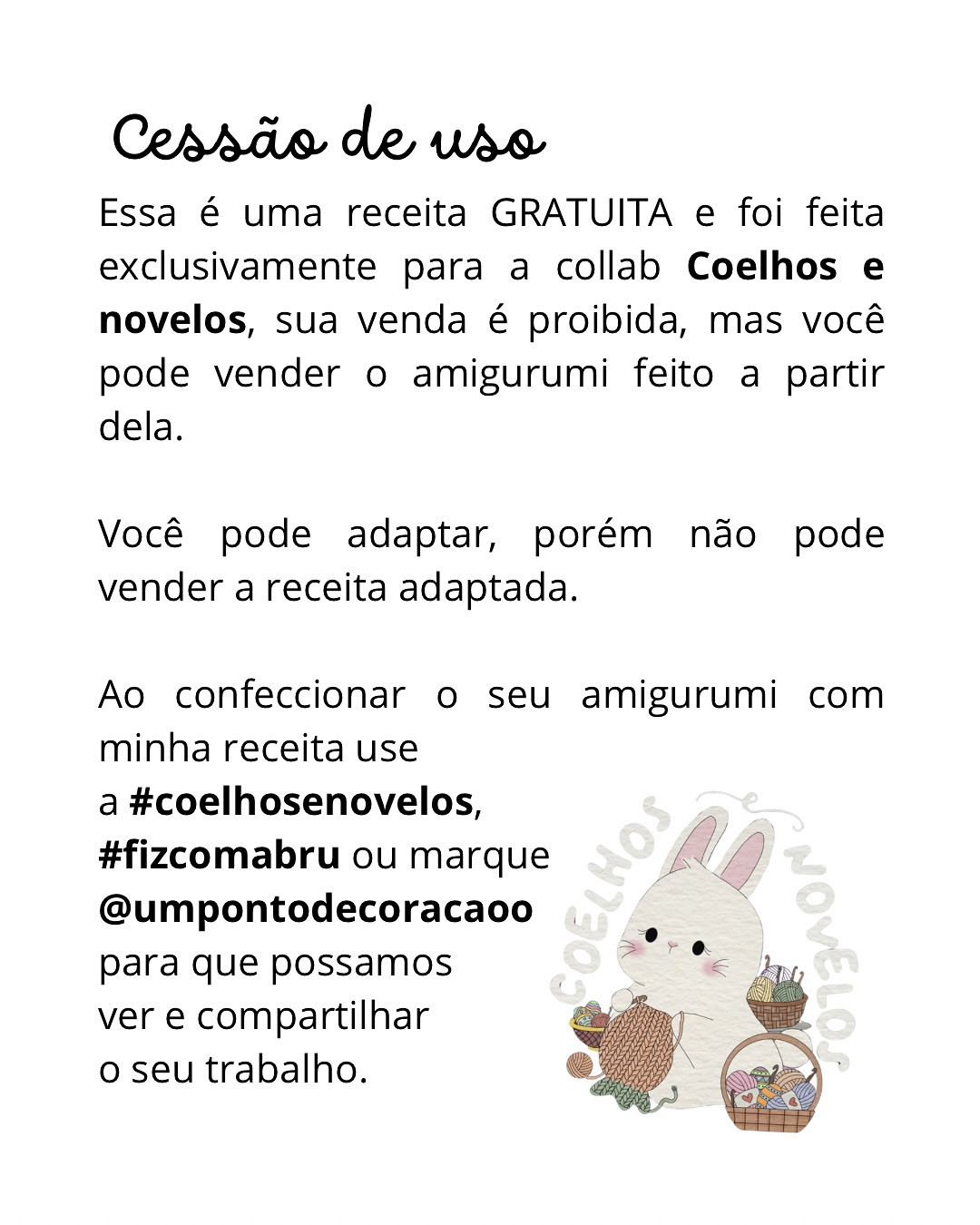 Gráfico de amigurumi coelhinho Kiki: receita grátis!