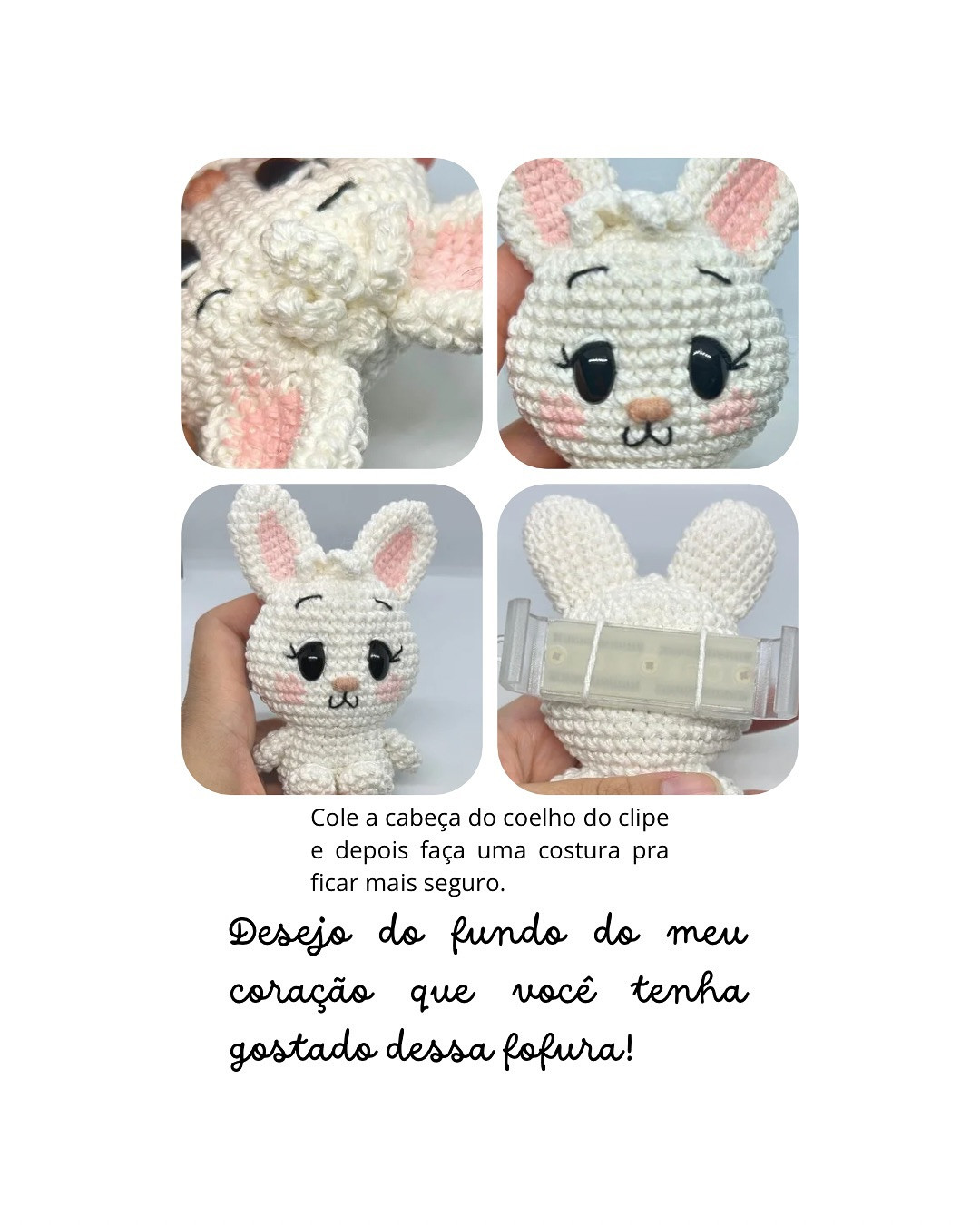 Gráfico de amigurumi coelhinho Kiki: receita grátis!