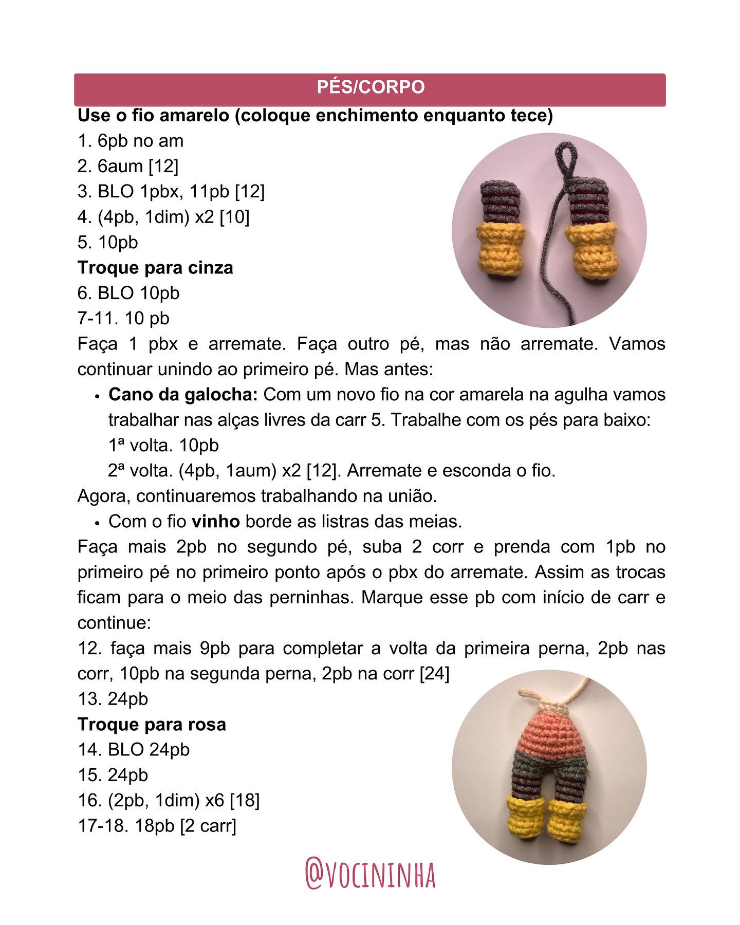 Gráfico de Amigurumi Coraline: Receita Grátis!