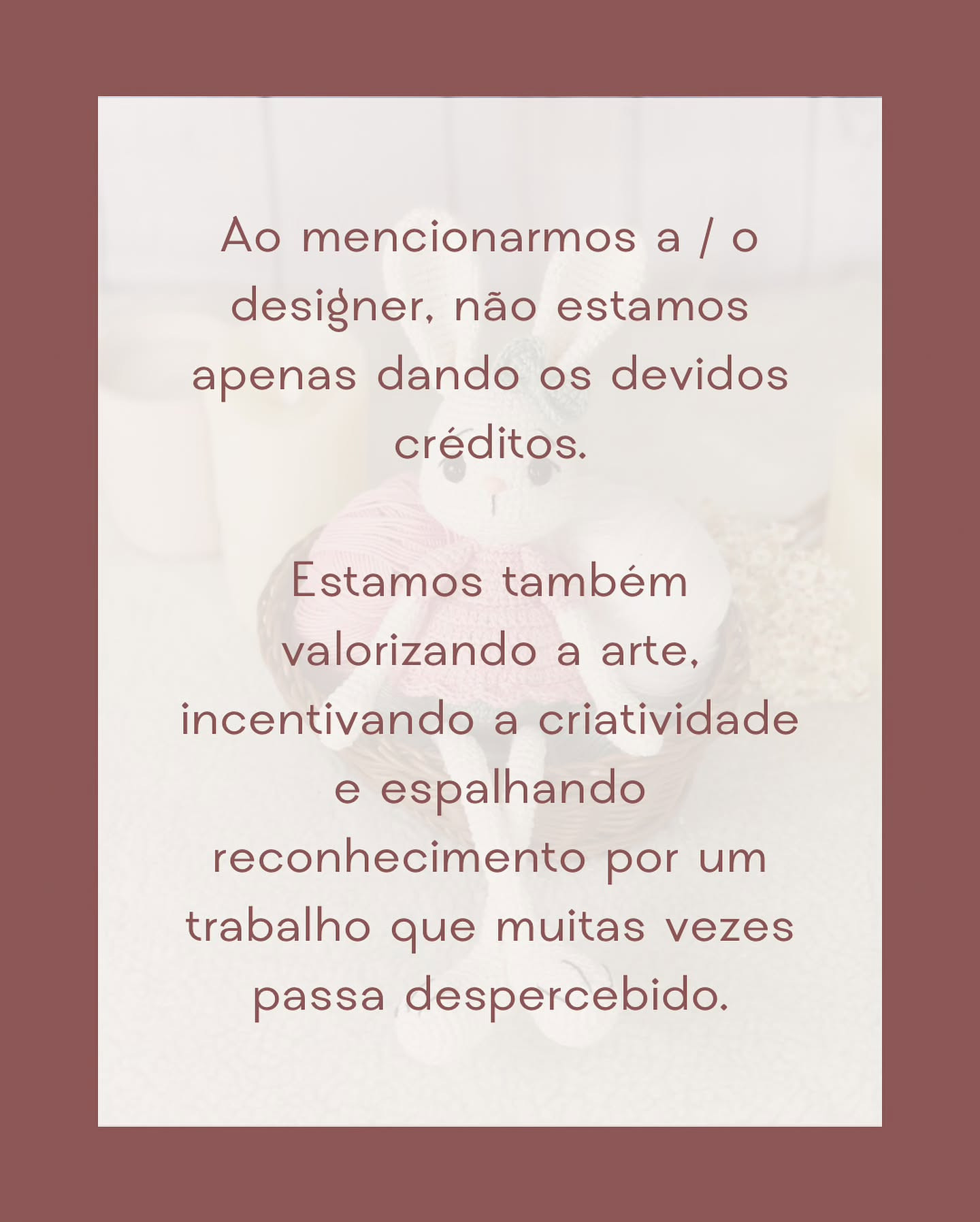 Gráfico de amigurumi de coelhinho