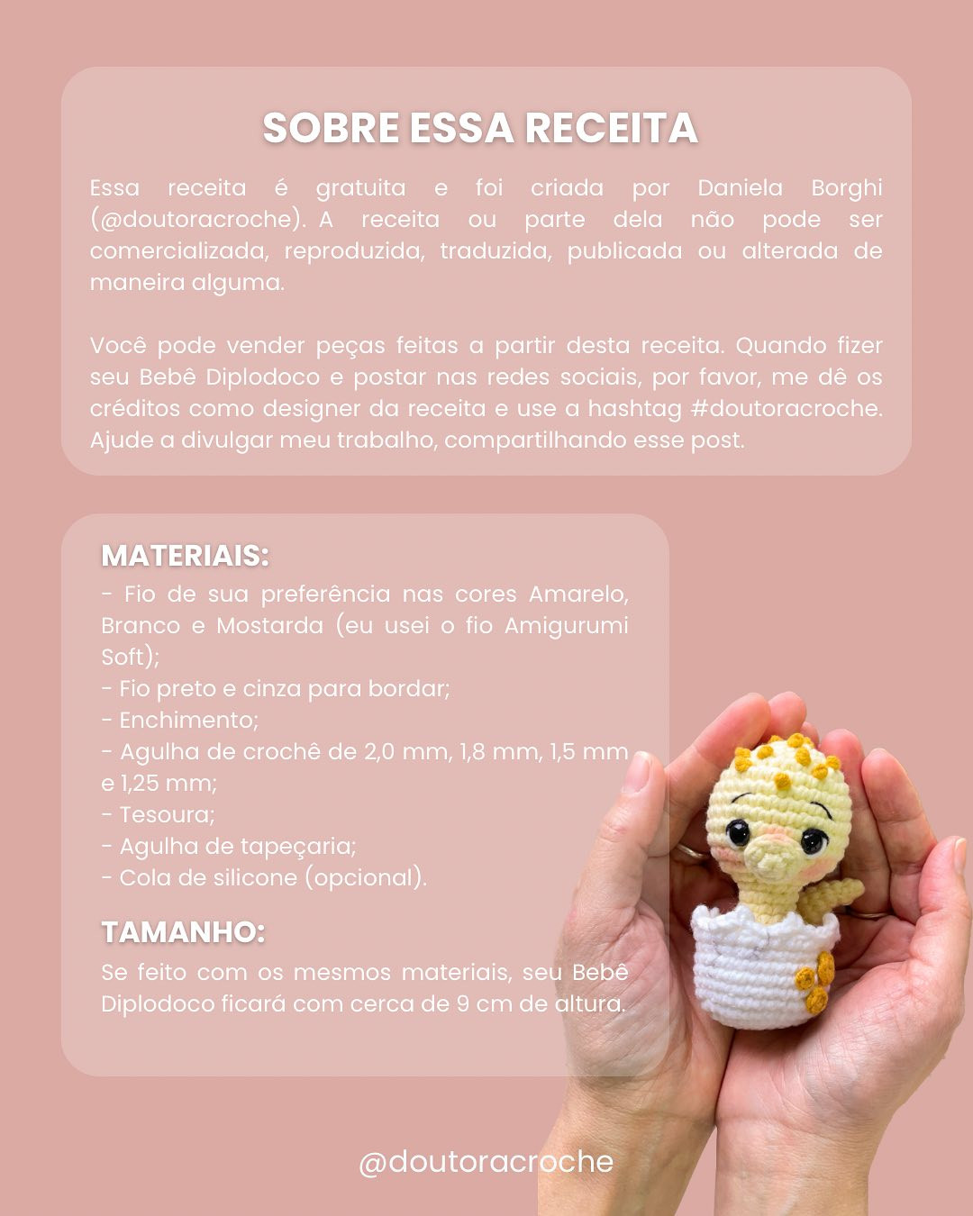 Gráfico de amigurumi de pintinho na casca: receita grátis
