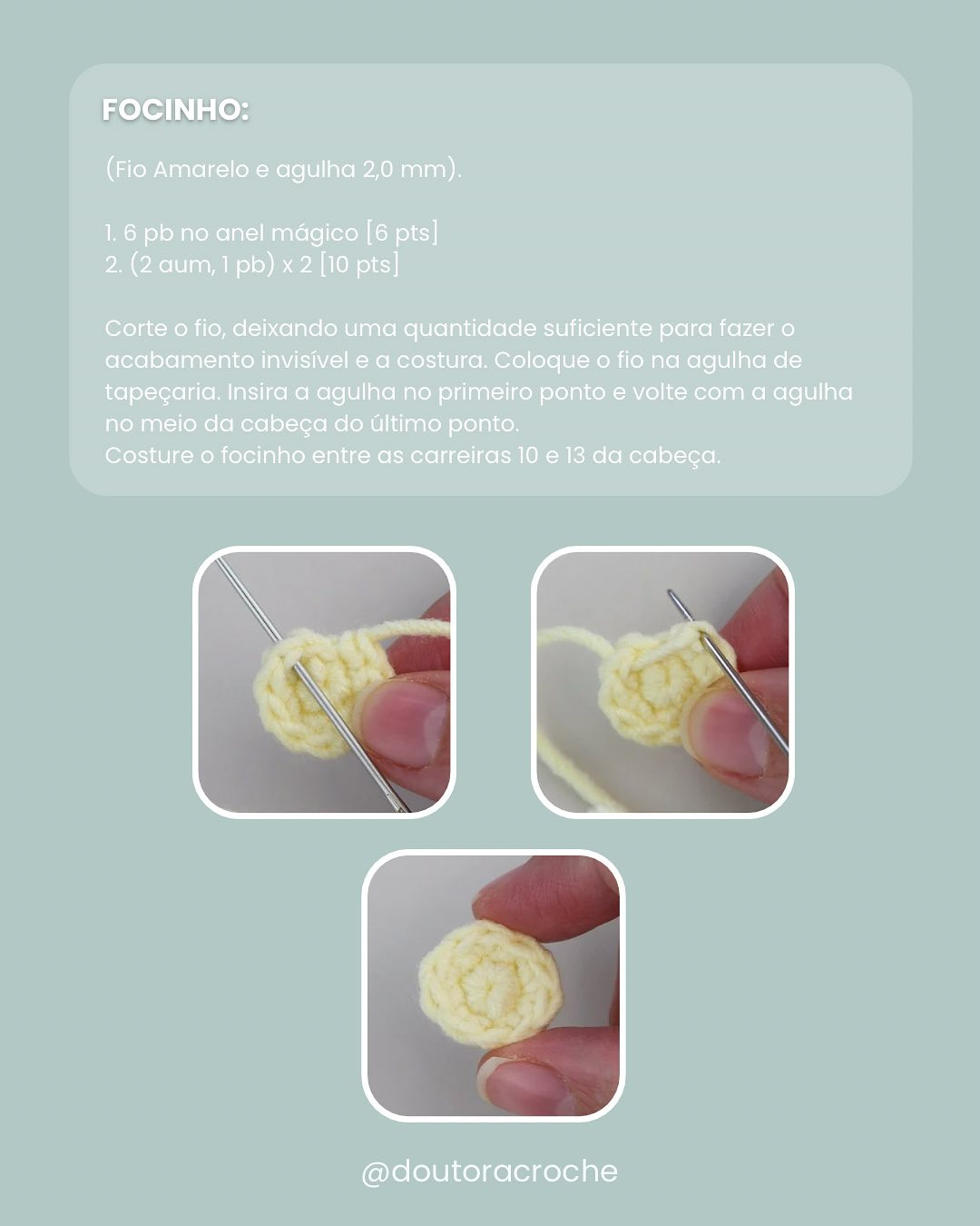 Gráfico de amigurumi de pintinho na casca: receita grátis