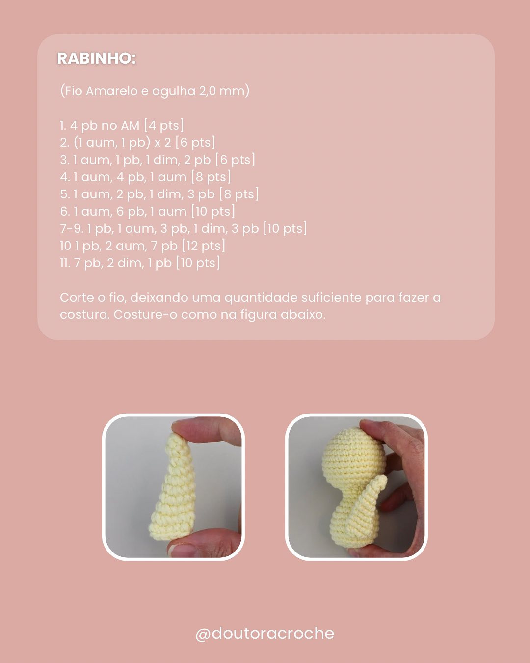 Gráfico de amigurumi de pintinho na casca: receita grátis