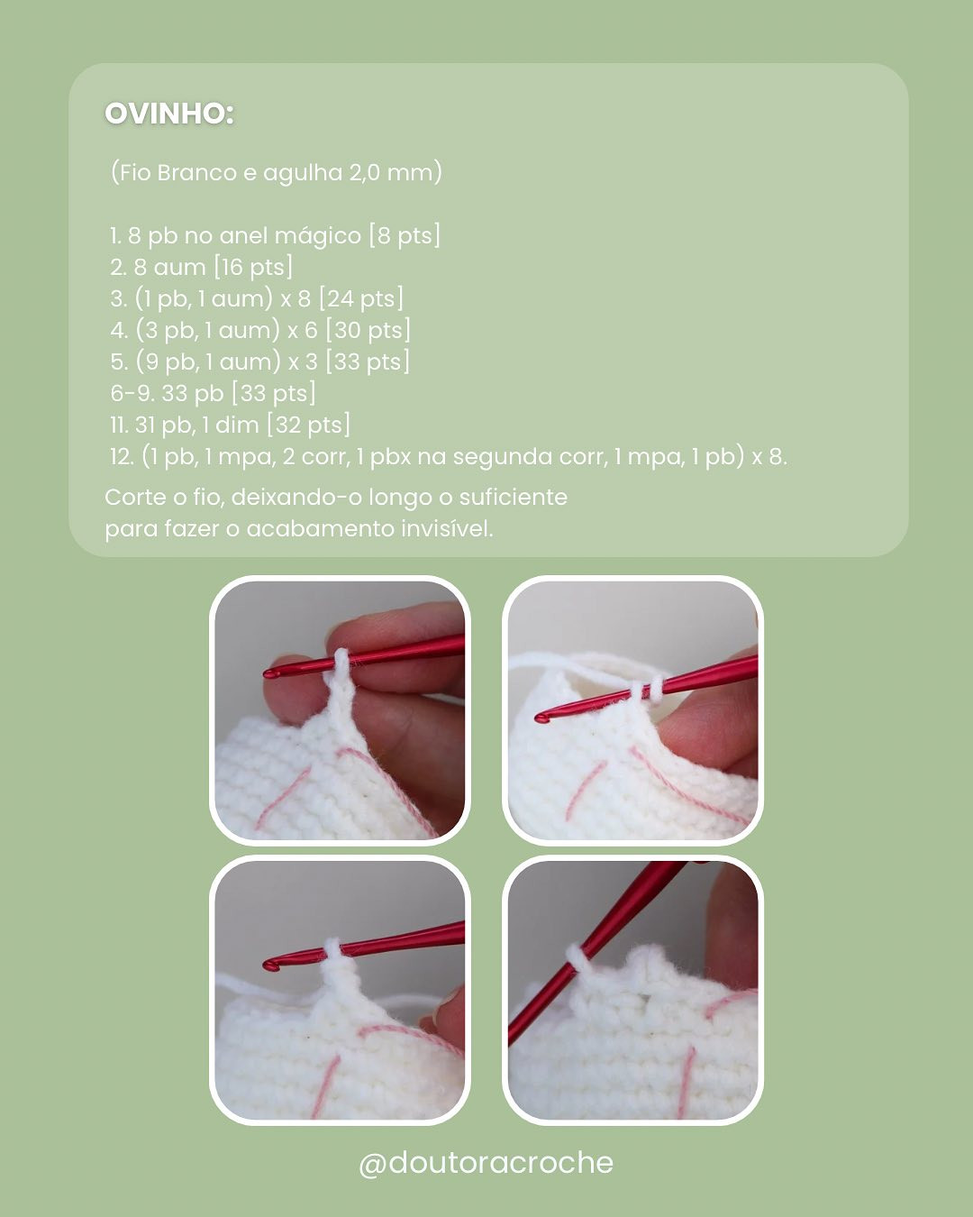 Gráfico de amigurumi de pintinho na casca: receita grátis