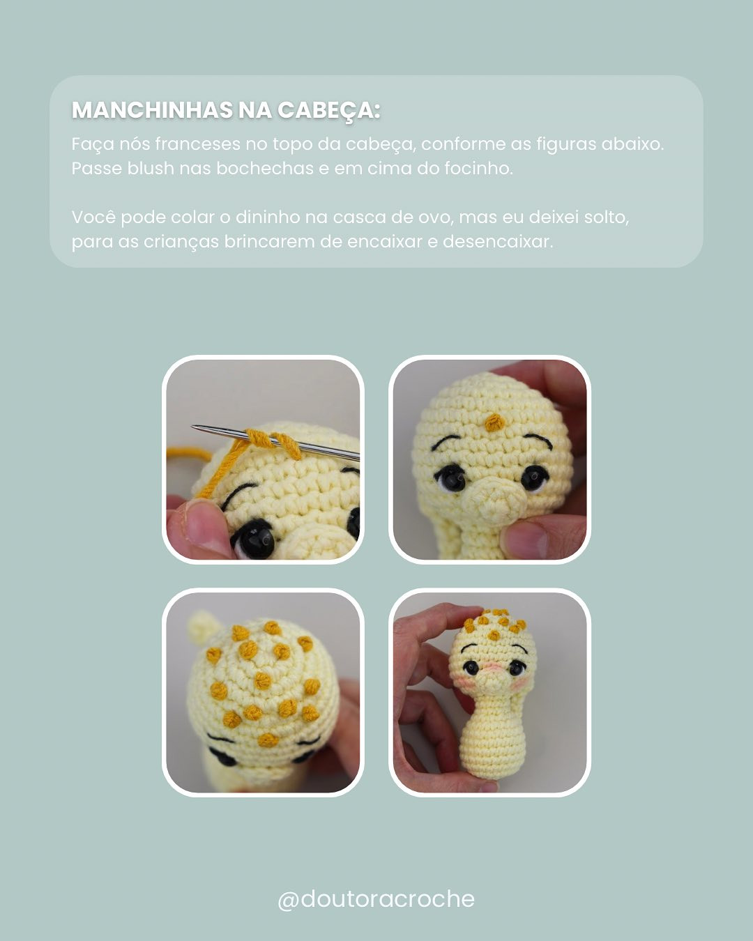 Gráfico de amigurumi de pintinho na casca: receita grátis