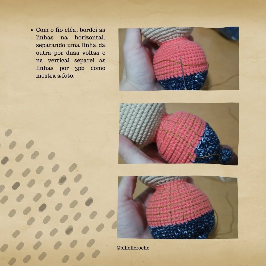 Gráfico de amigurumi de ursinho em formato de laranja grátis!