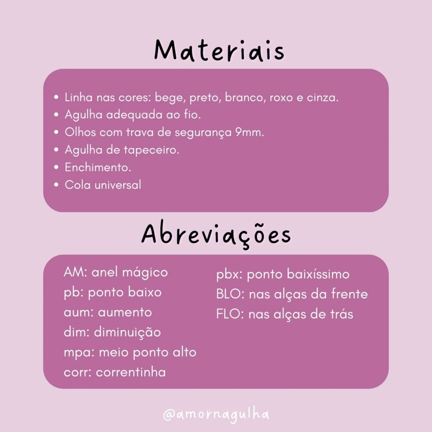 Gráfico de Amigurumi Fern: Receita Gratuita