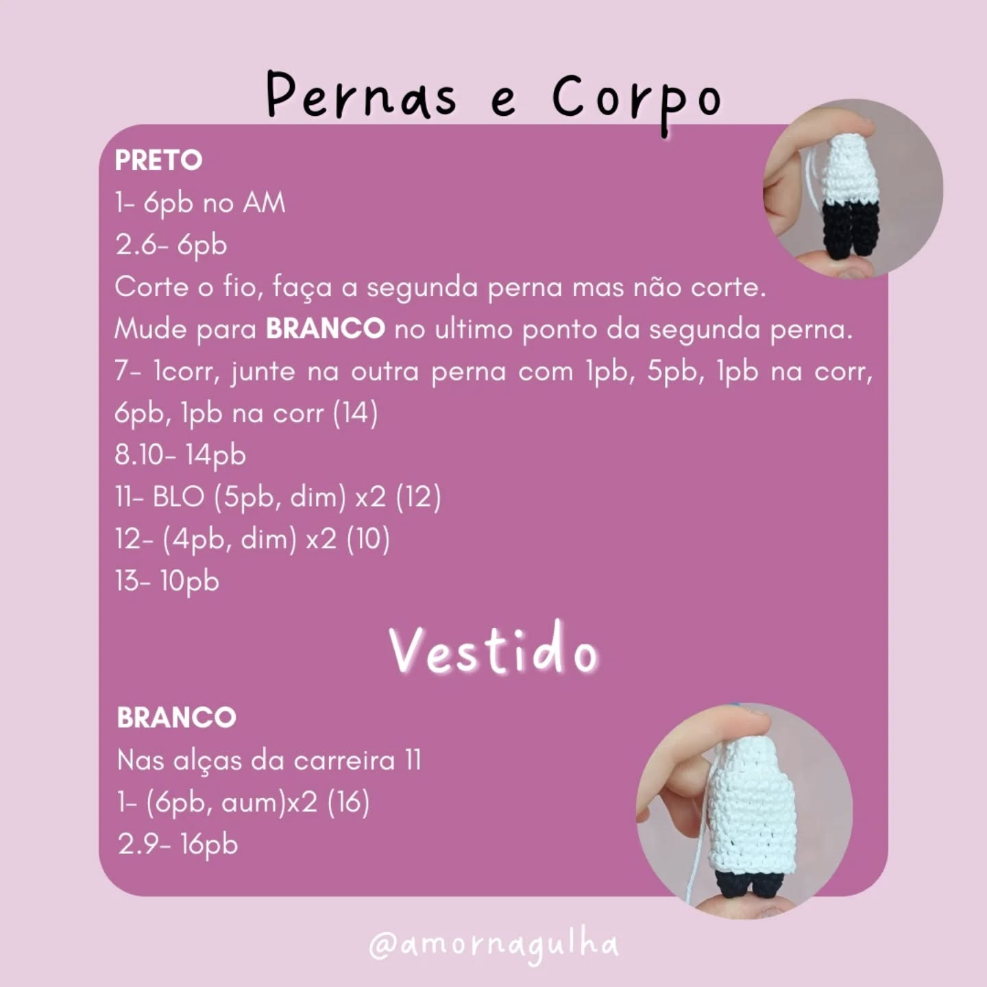 Gráfico de Amigurumi Fern: Receita Gratuita