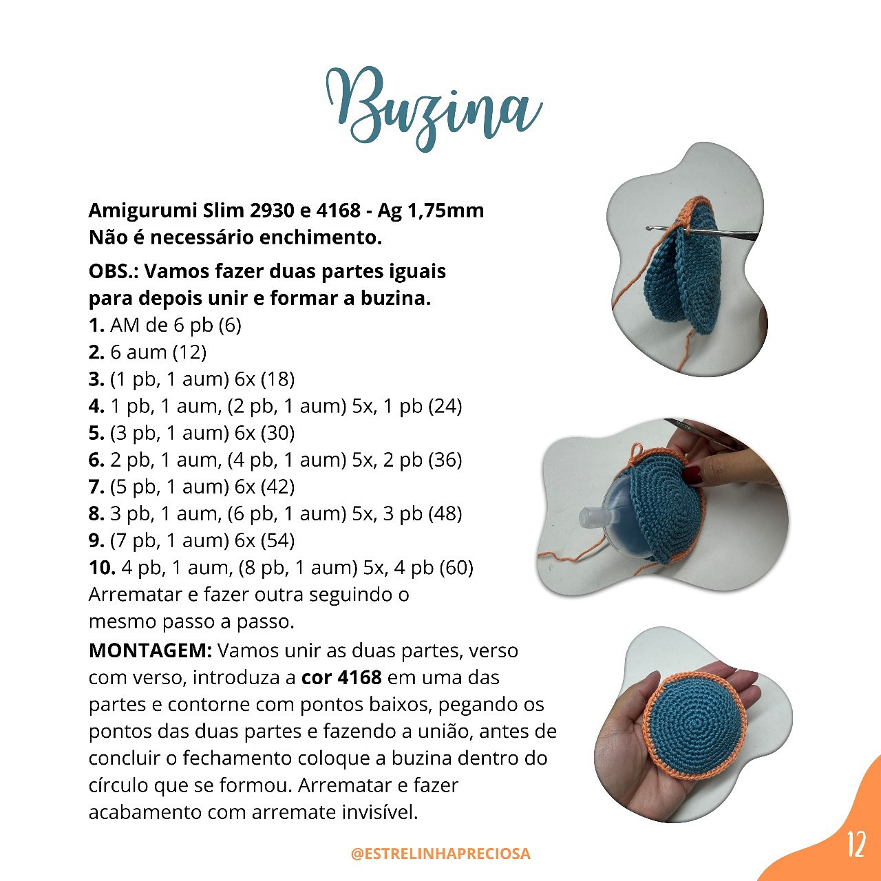 Gráfico de amigurumi grátis: Elefante sensorial