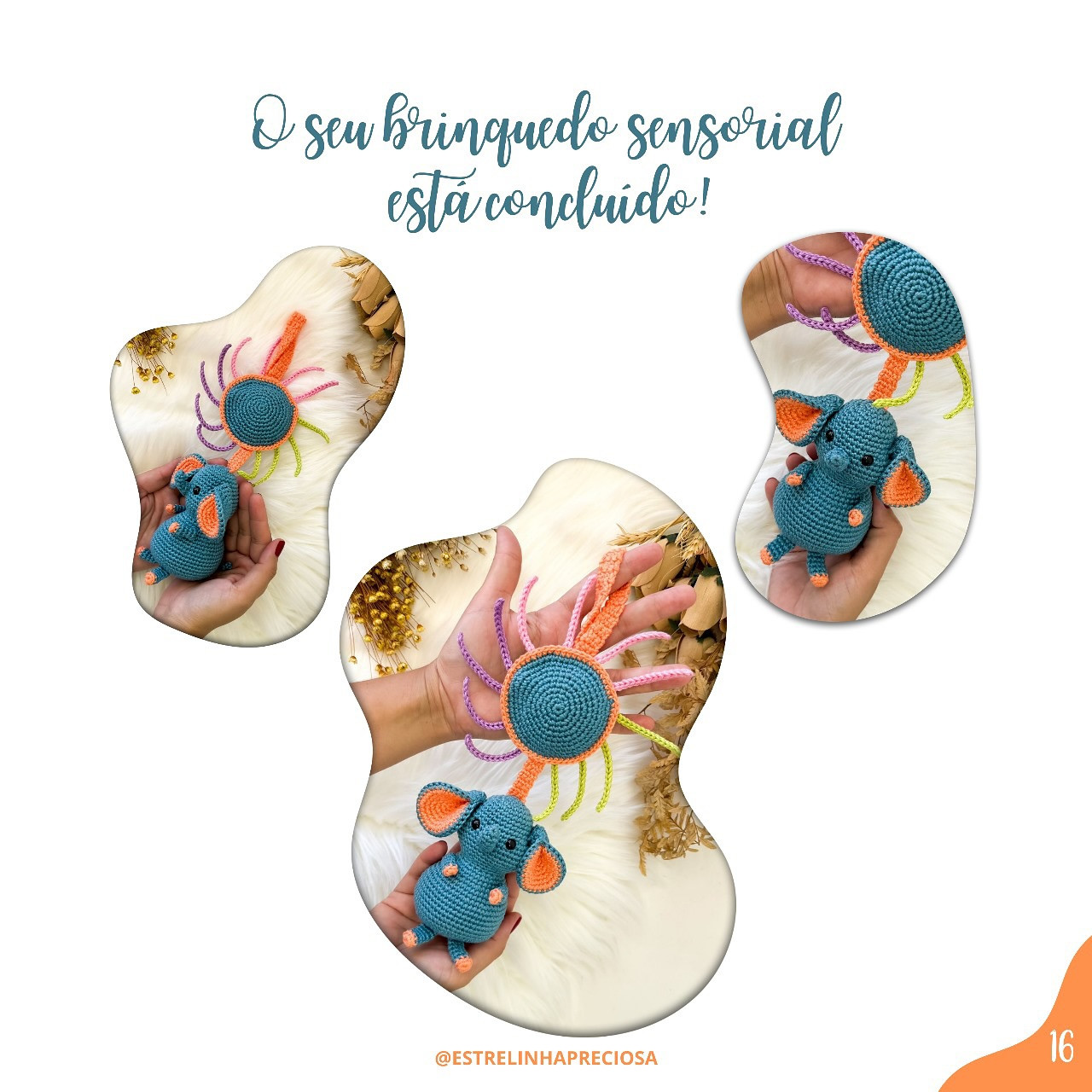 Gráfico de amigurumi grátis: Elefante sensorial