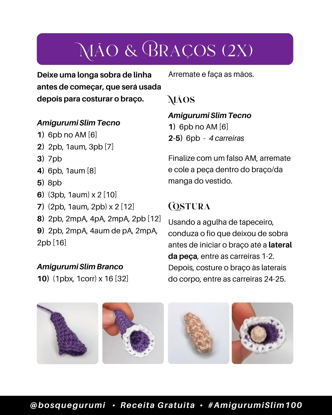 Gráfico de amigurumi grátis: Rainha Má