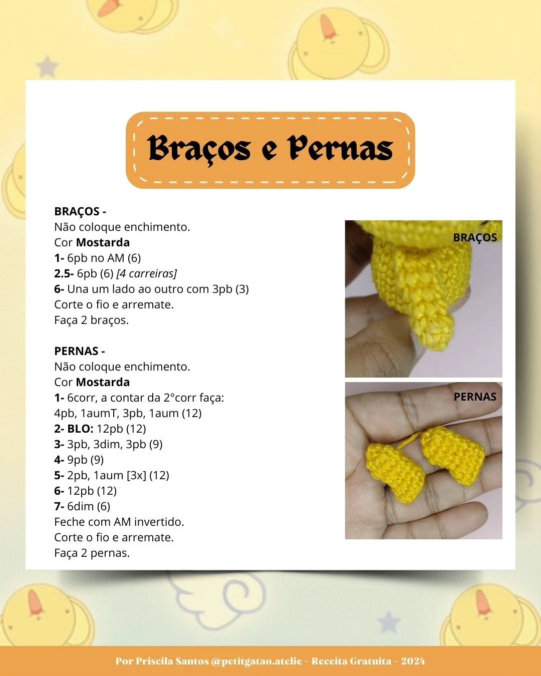 Gráfico de amigurumi Kero e Sakura grátis!