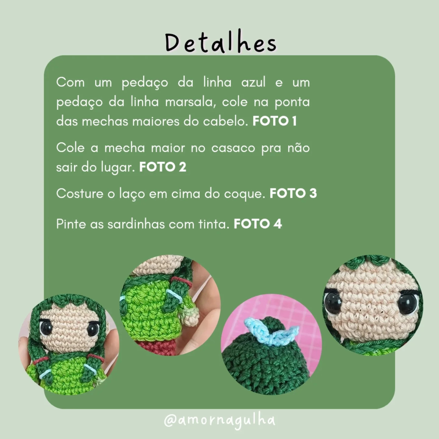 Gráfico de amigurumi Maomao: receita gratuita