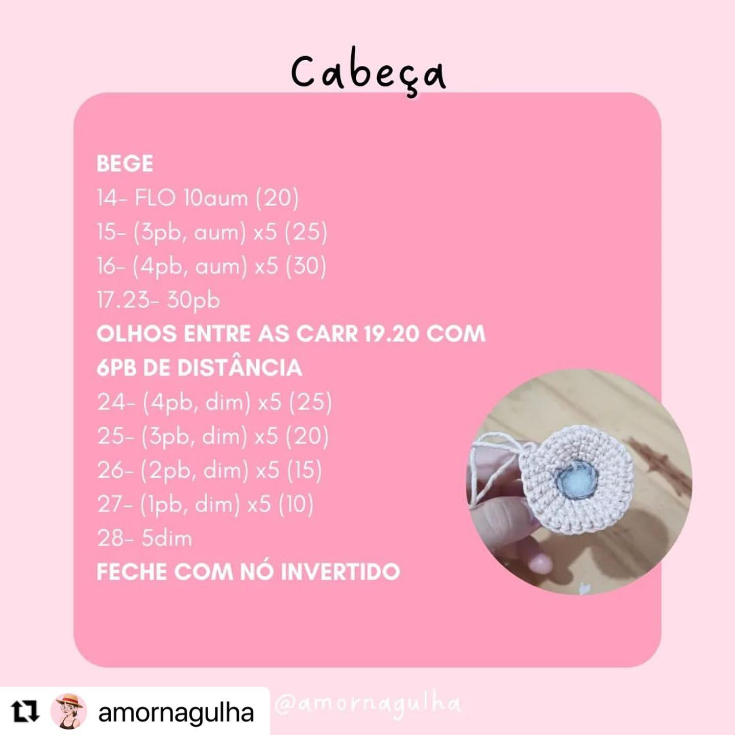 Gráfico de Amigurumi Melanie: Receita Gratuita!