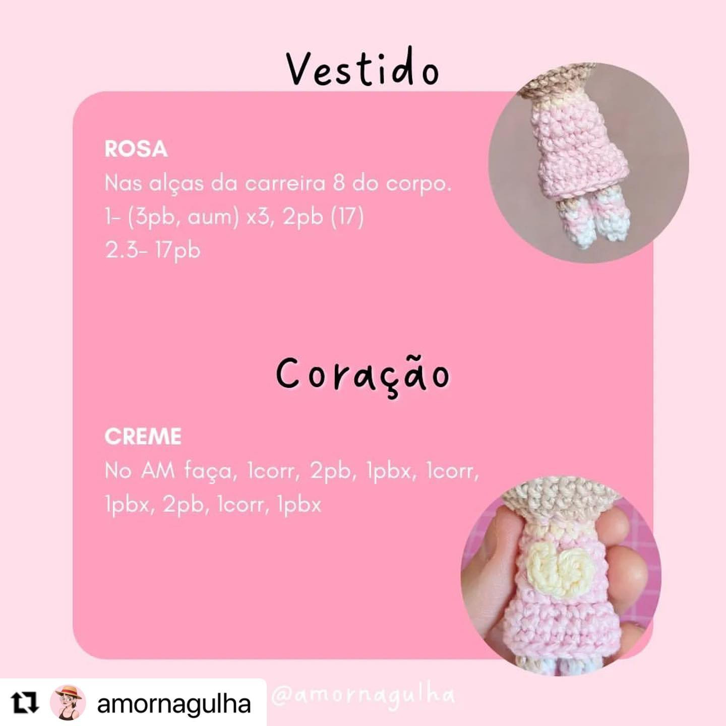 Gráfico de Amigurumi Melanie: Receita Gratuita!