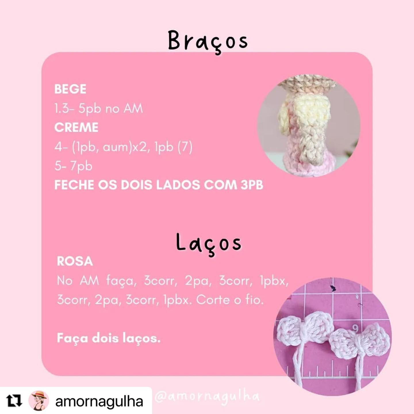 Gráfico de Amigurumi Melanie: Receita Gratuita!