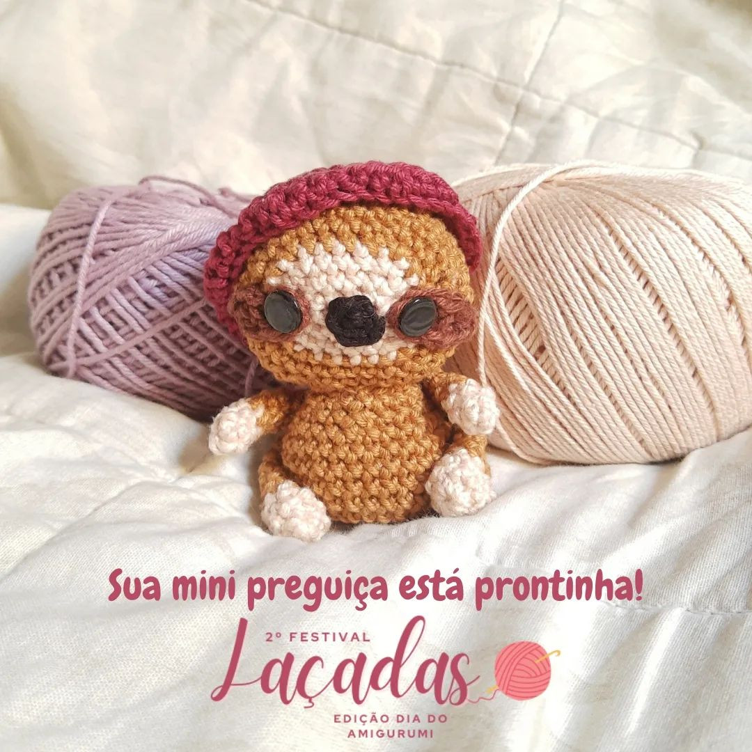 Gráfico de amigurumi: Mini Preguiça