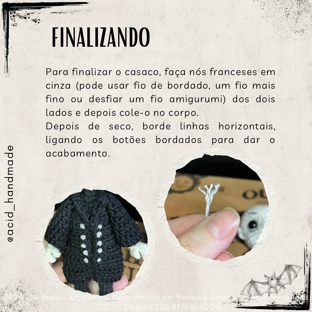 Gráfico de amigurumi Nosferatu grátis