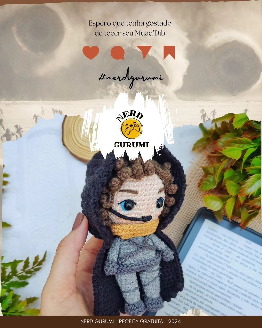 Gráfico de Amigurumi Paul Atreides - Dune - Grátis