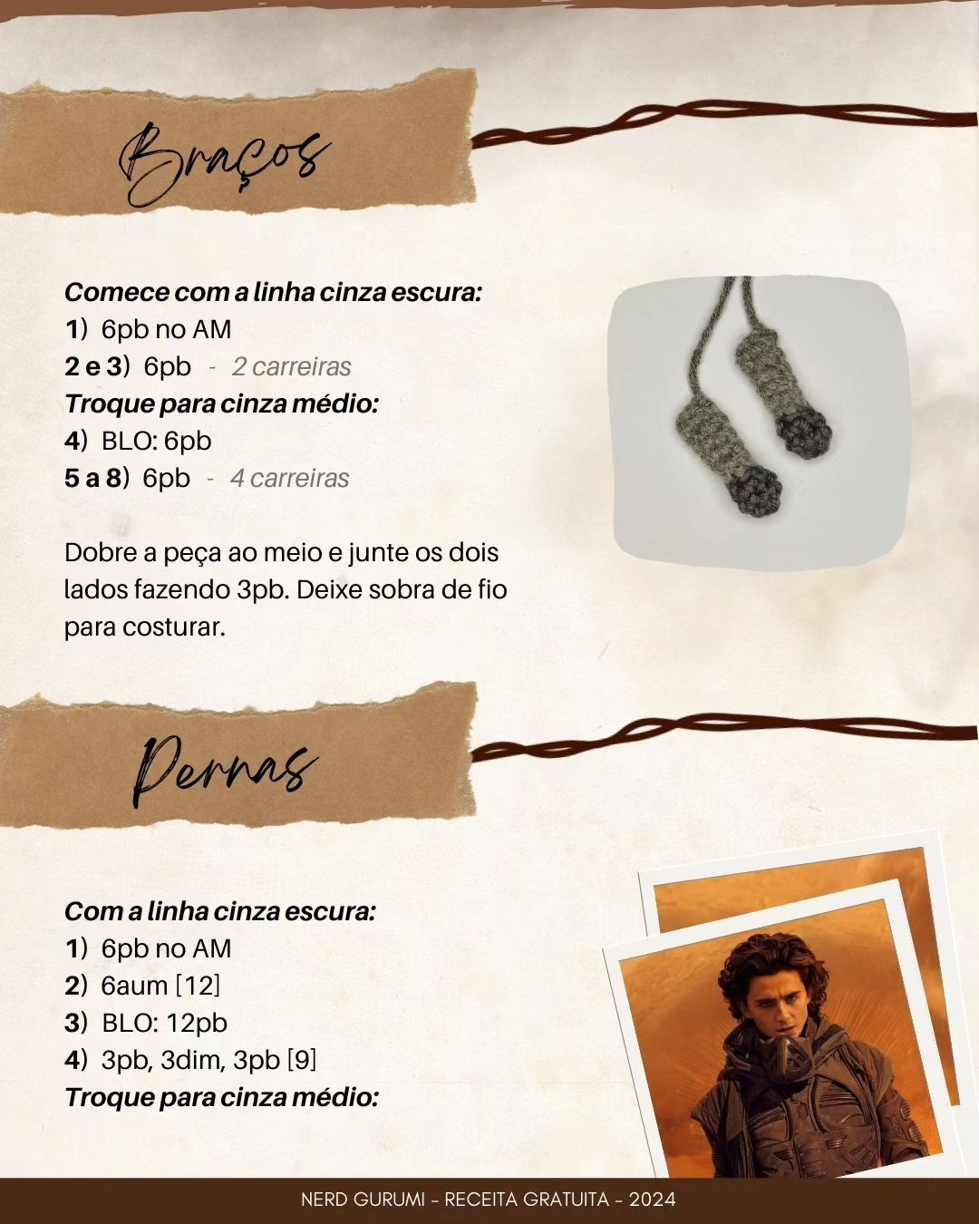 Gráfico de Amigurumi Paul Atreides - Dune - Grátis