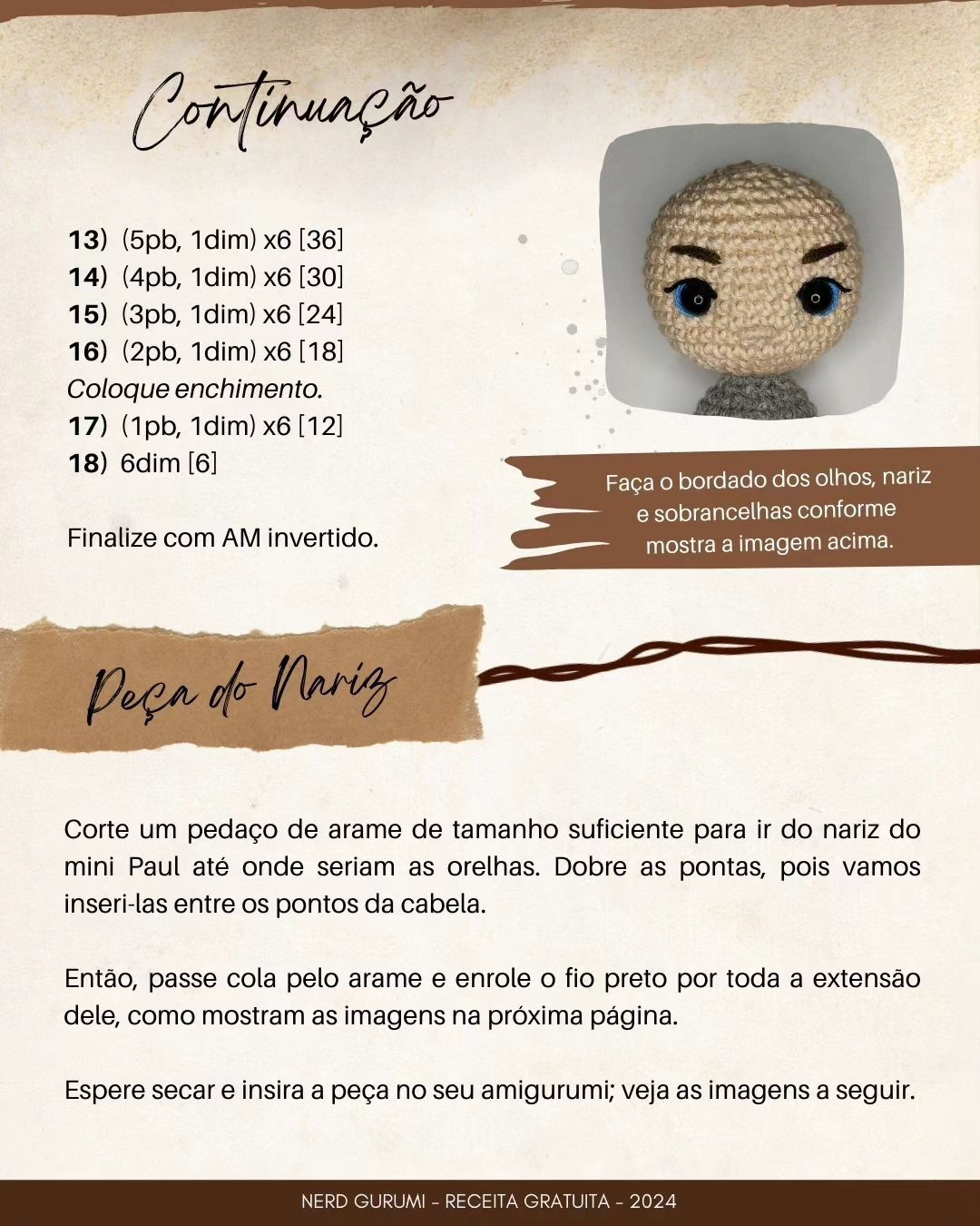 Gráfico de Amigurumi Paul Atreides - Dune - Grátis