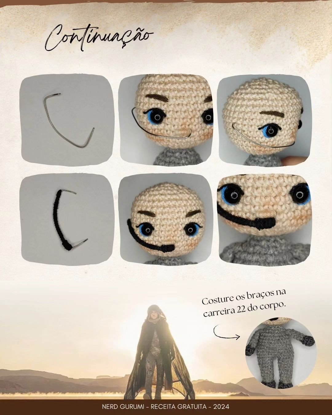 Gráfico de Amigurumi Paul Atreides - Dune - Grátis