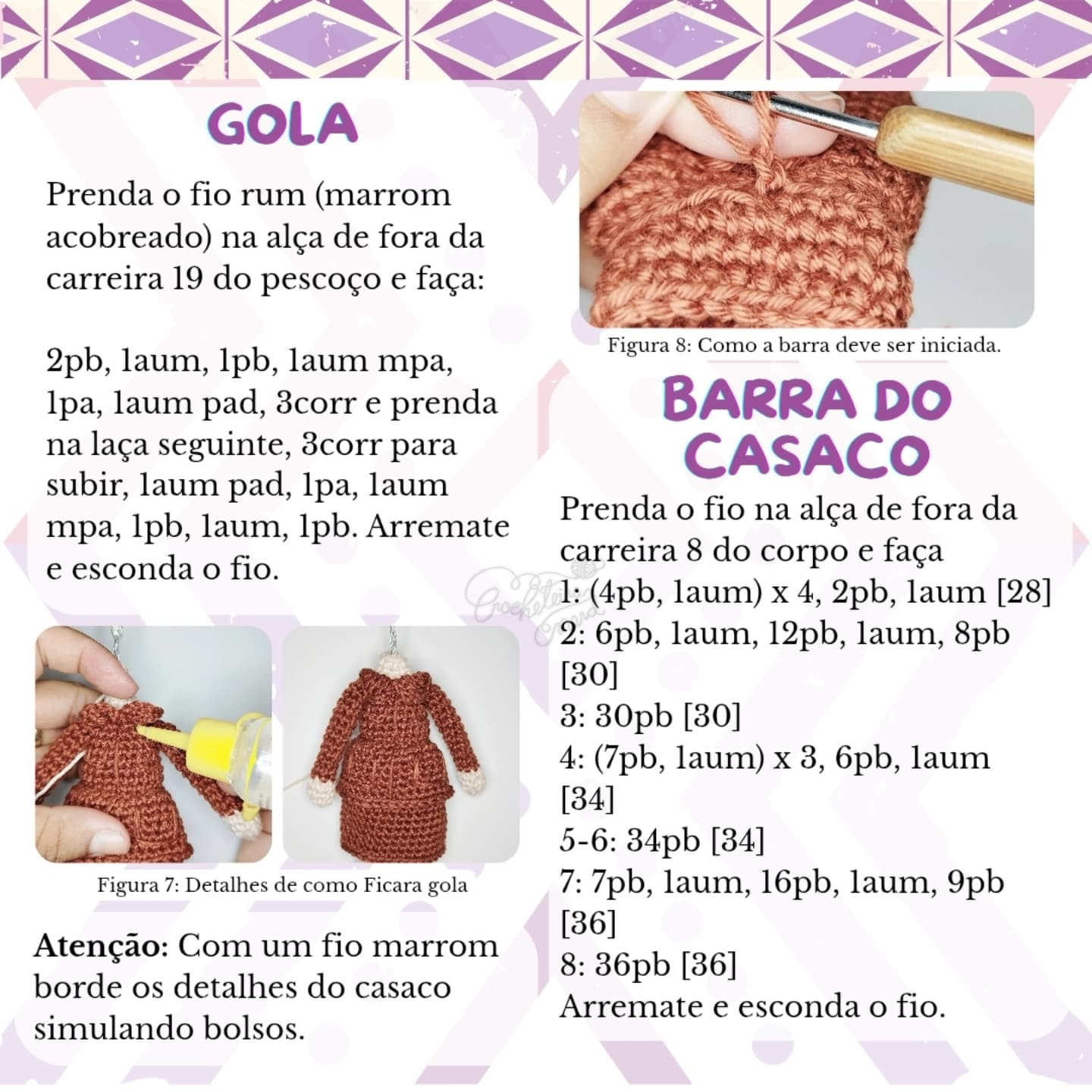 Gráfico de amigurumi Simone de Beauvoir