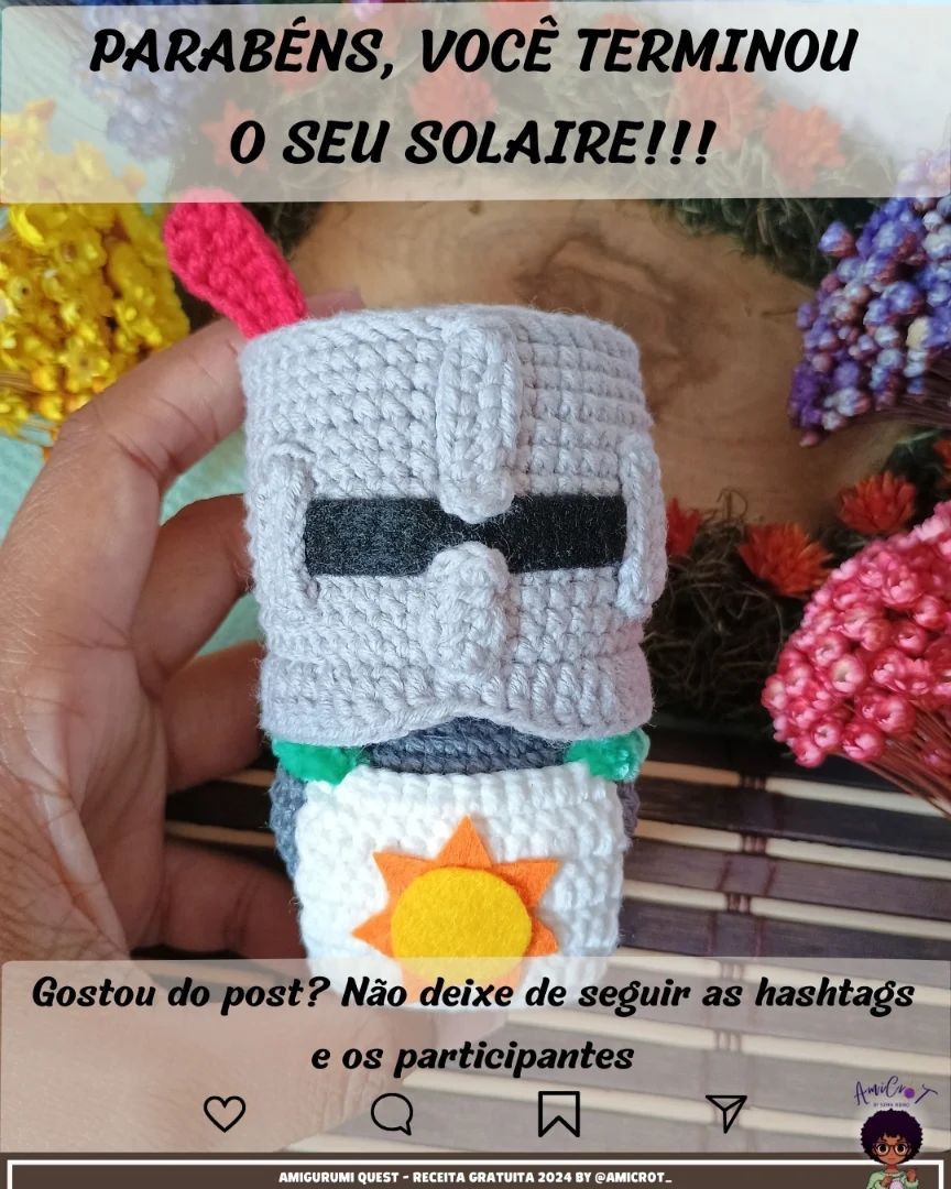 Gráfico de Amigurumi: Solaire de Astorias (Dark Souls)