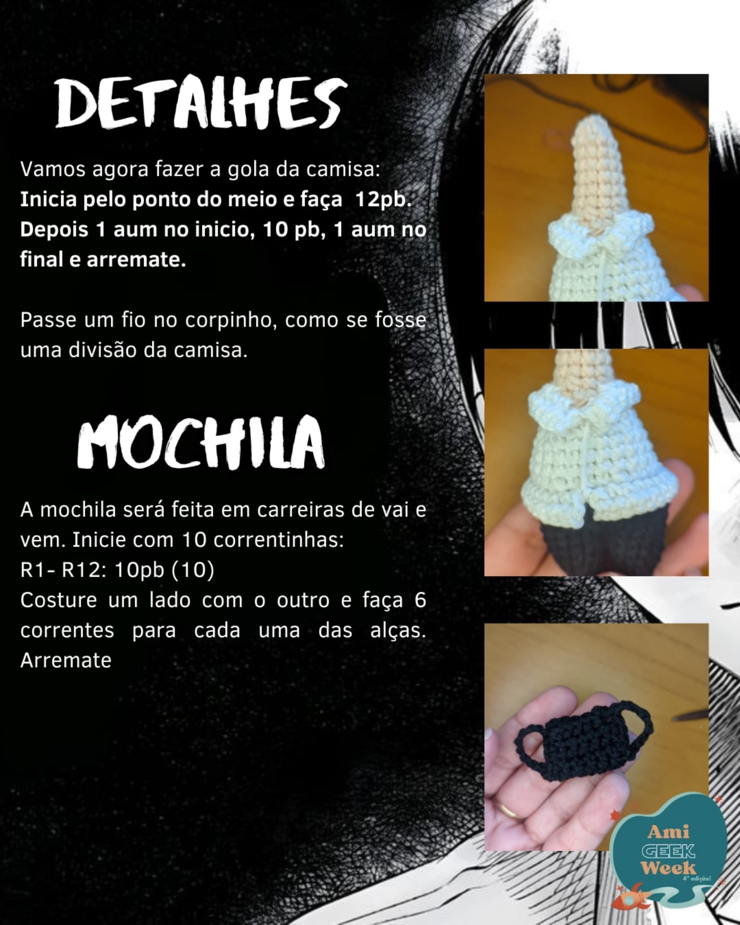 Gráfico de amigurumi Yoshiki Tsujinaka grátis